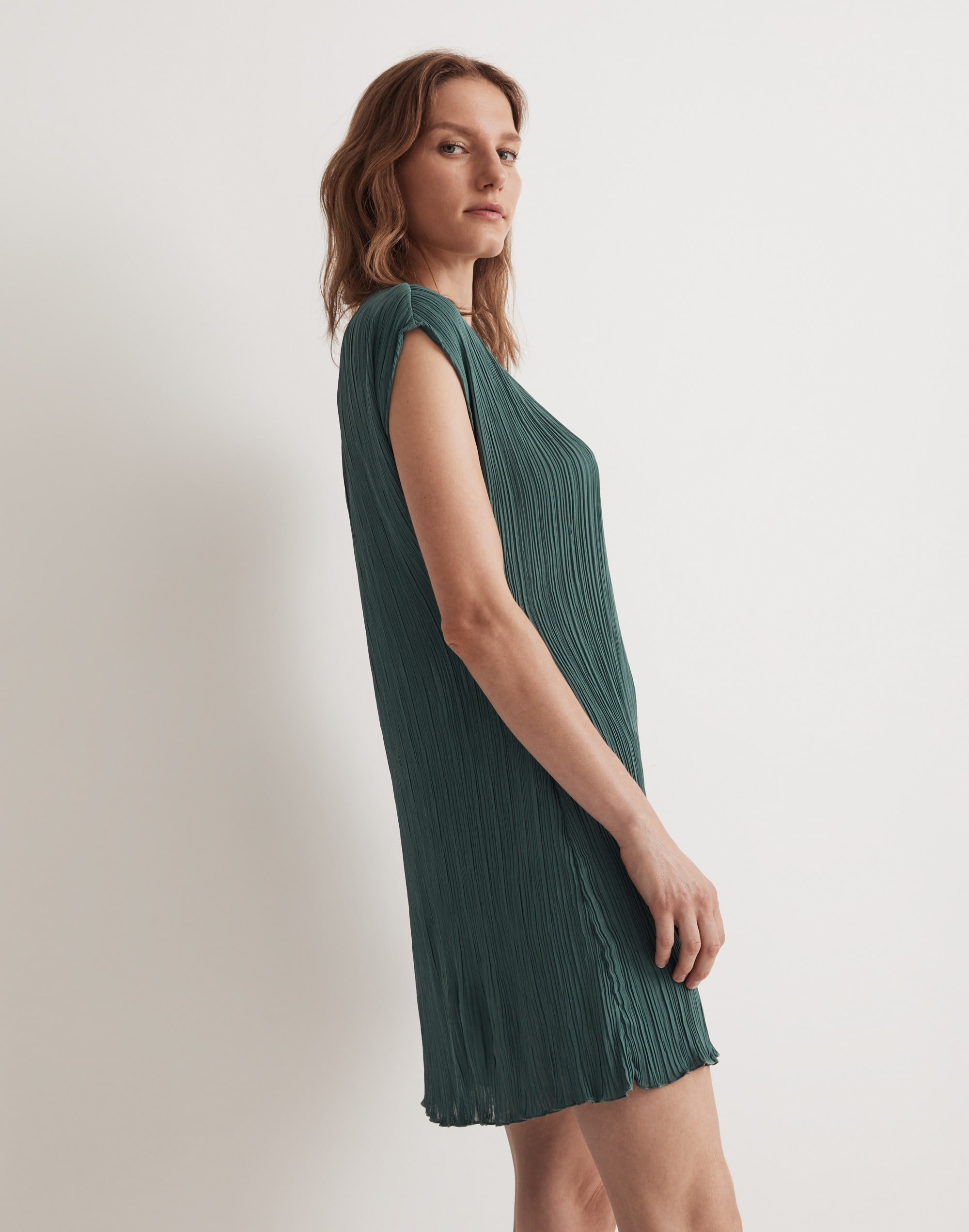 Pliss&eacute; Mini Tee Dress