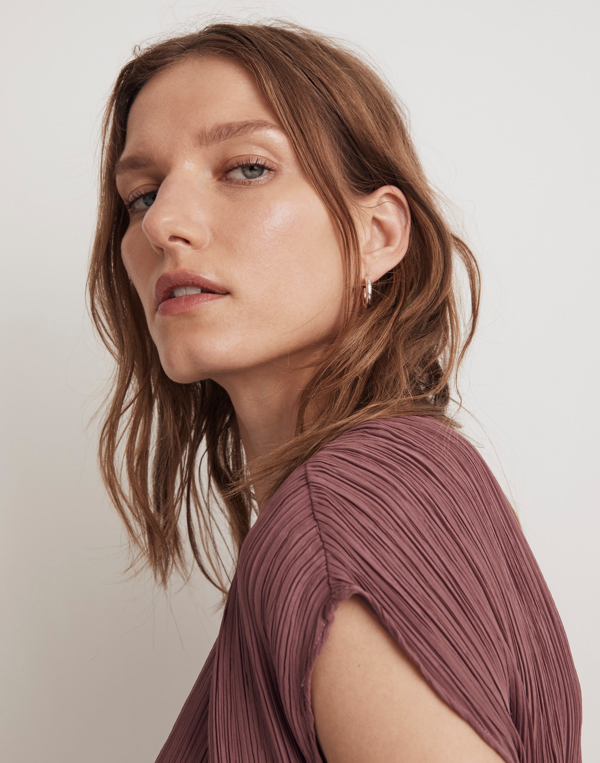 Pliss&eacute; Mini Tee Dress