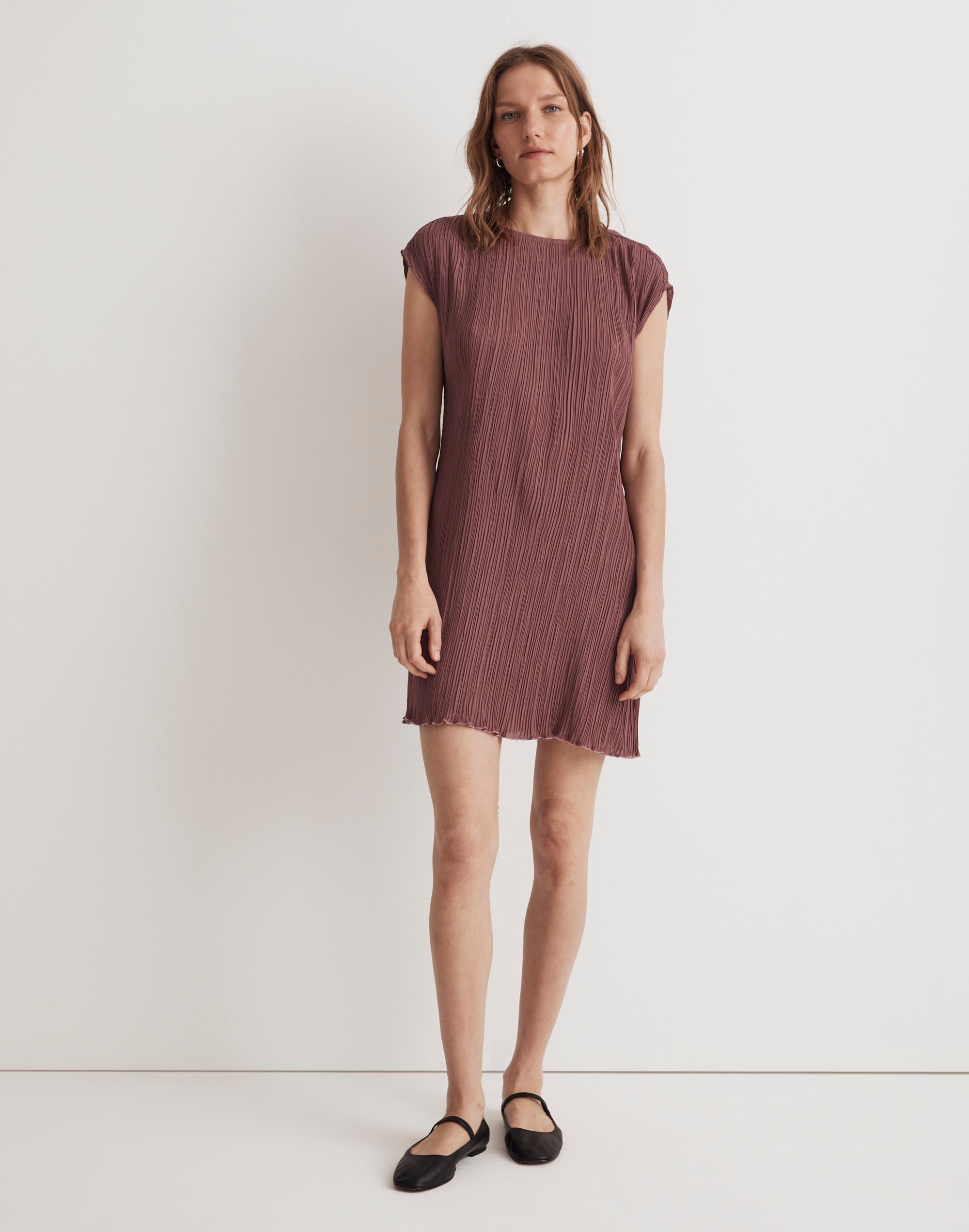 Pliss&eacute; Mini Tee Dress