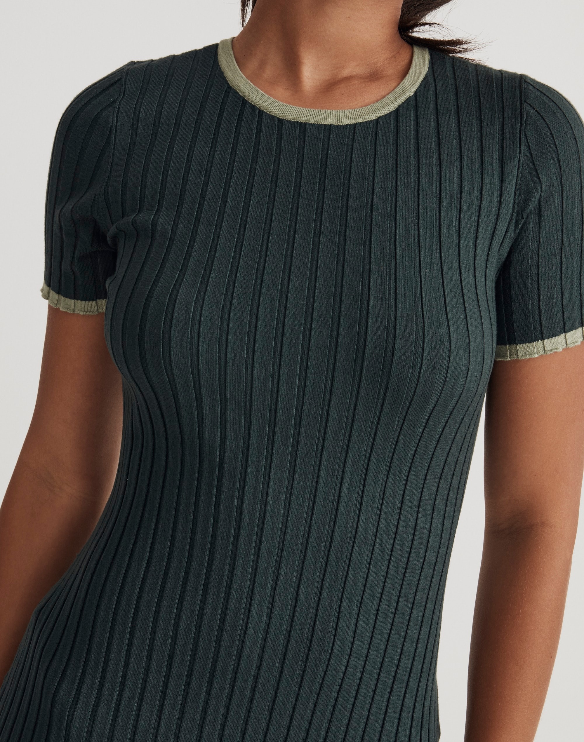 Ribbed Midi Sweater Dress