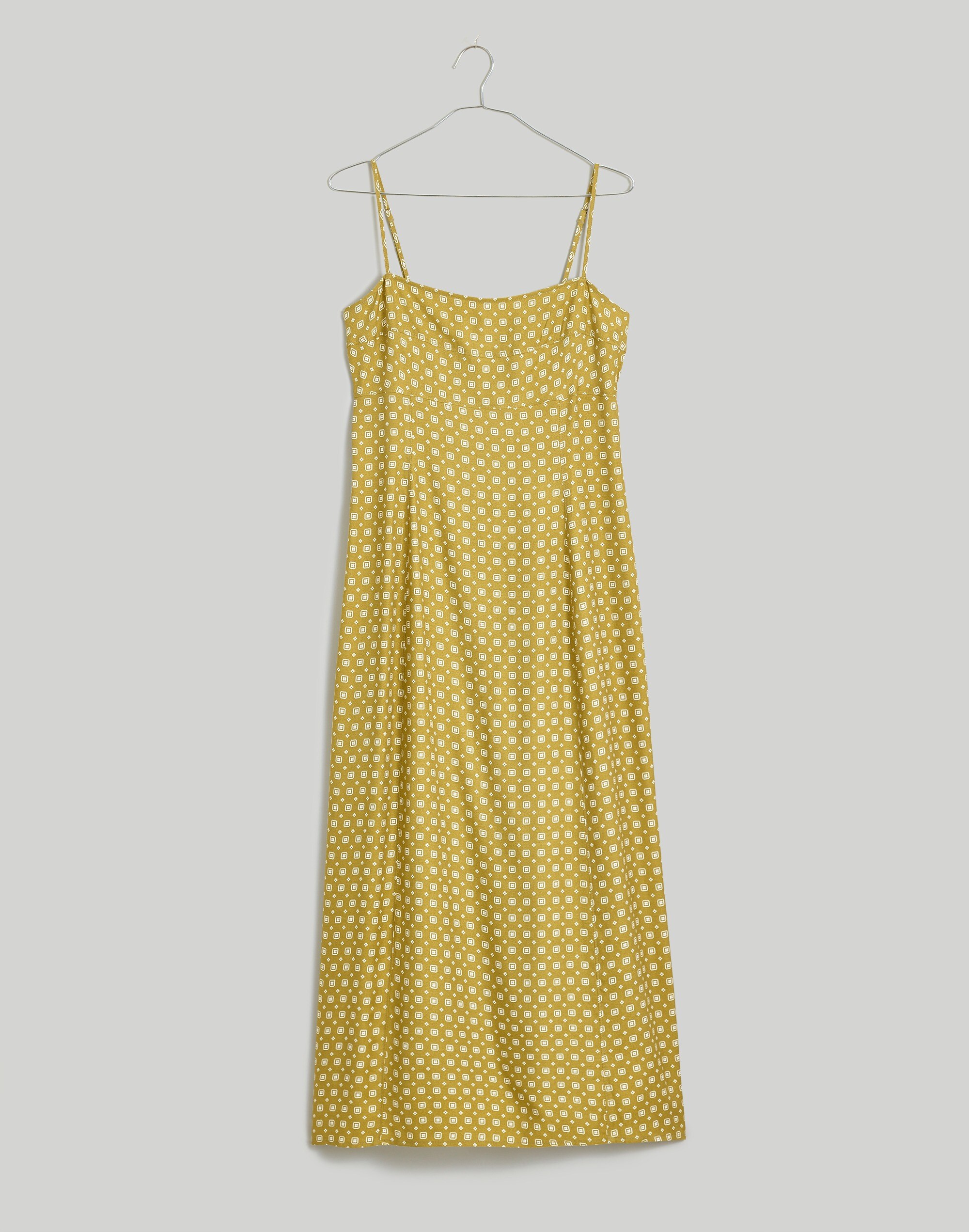 Square-Neck Midi Slip Dress