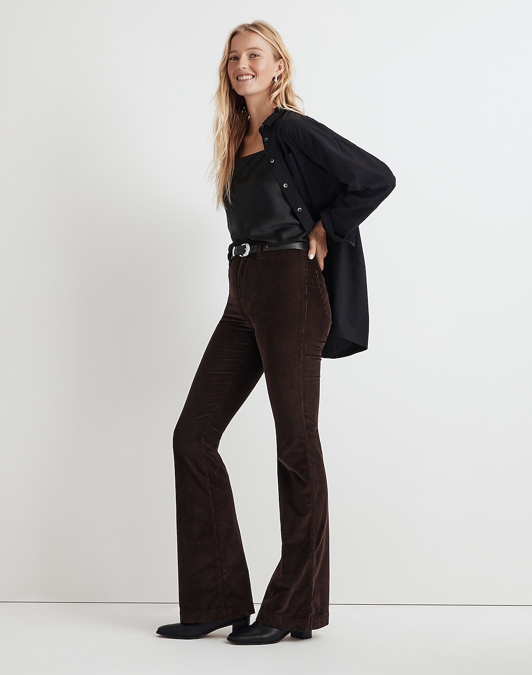 The Perfect Vintage Flare Pant in Corduroy