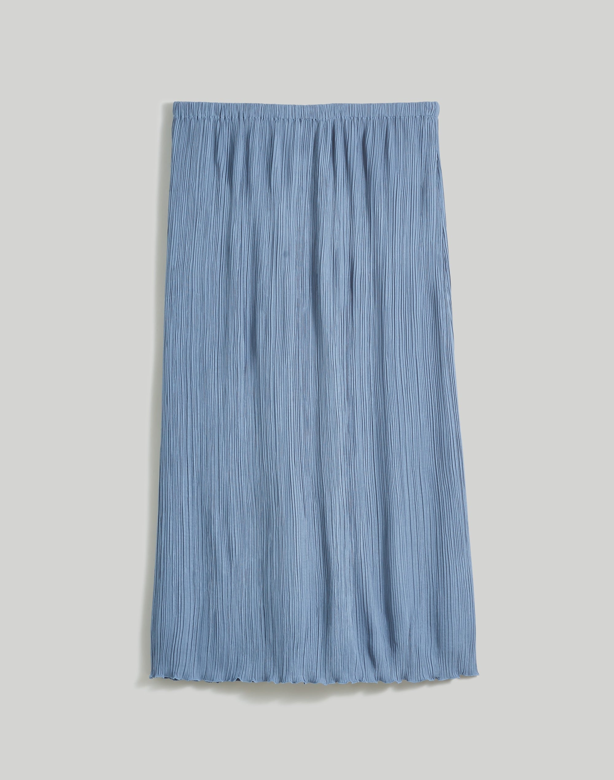 Pliss&eacute; Midi Slip Skirt