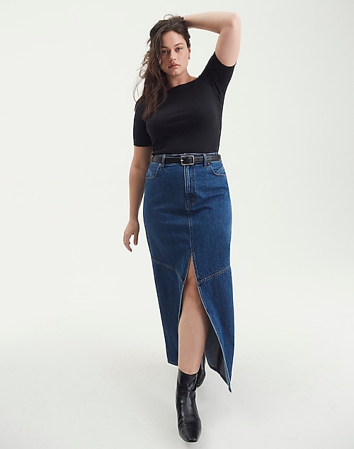 19 Of The Best Denim Maxi Skirts To Invest In Now