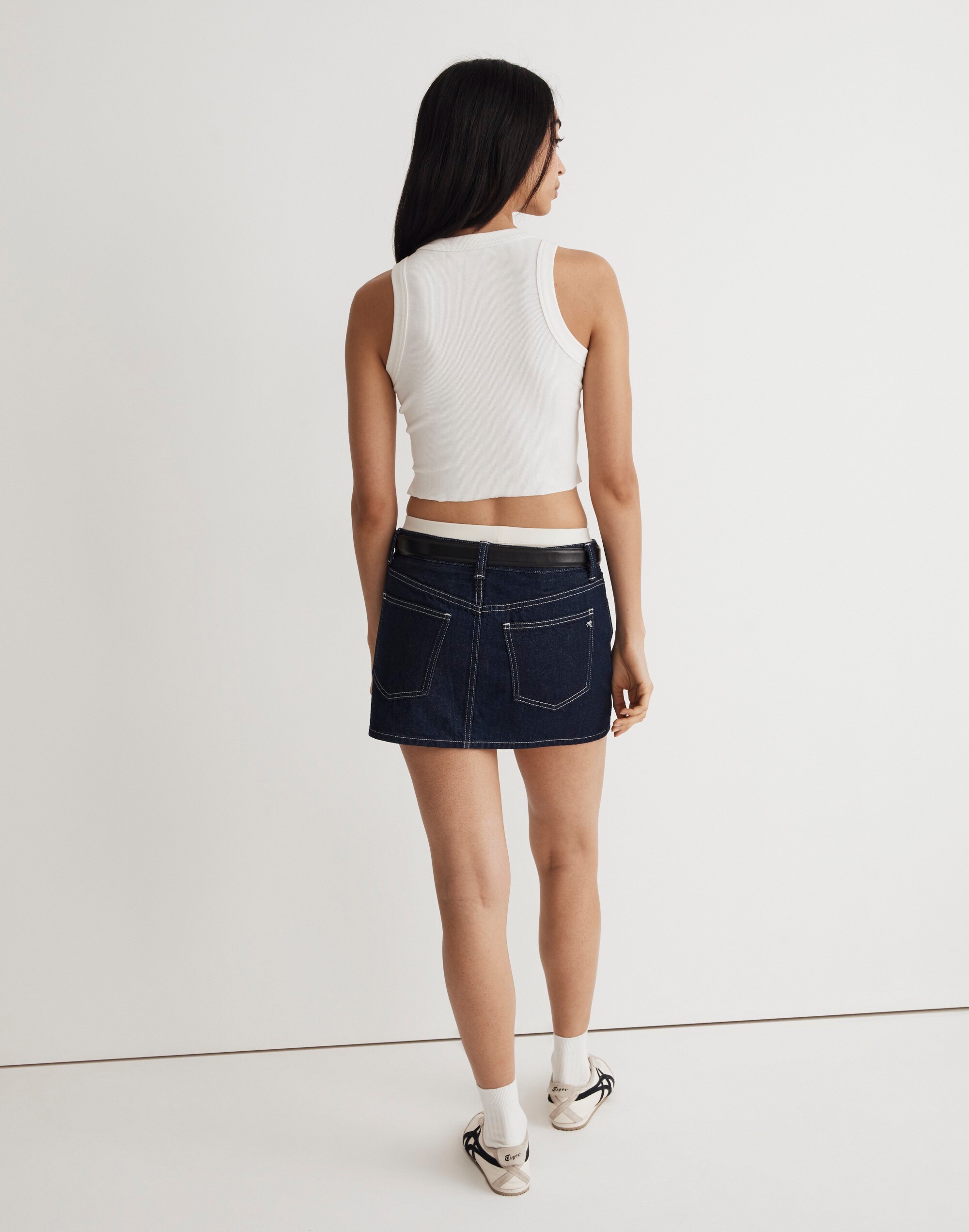Madewell x Molly Dickson Denim Micro Mini Skirt
