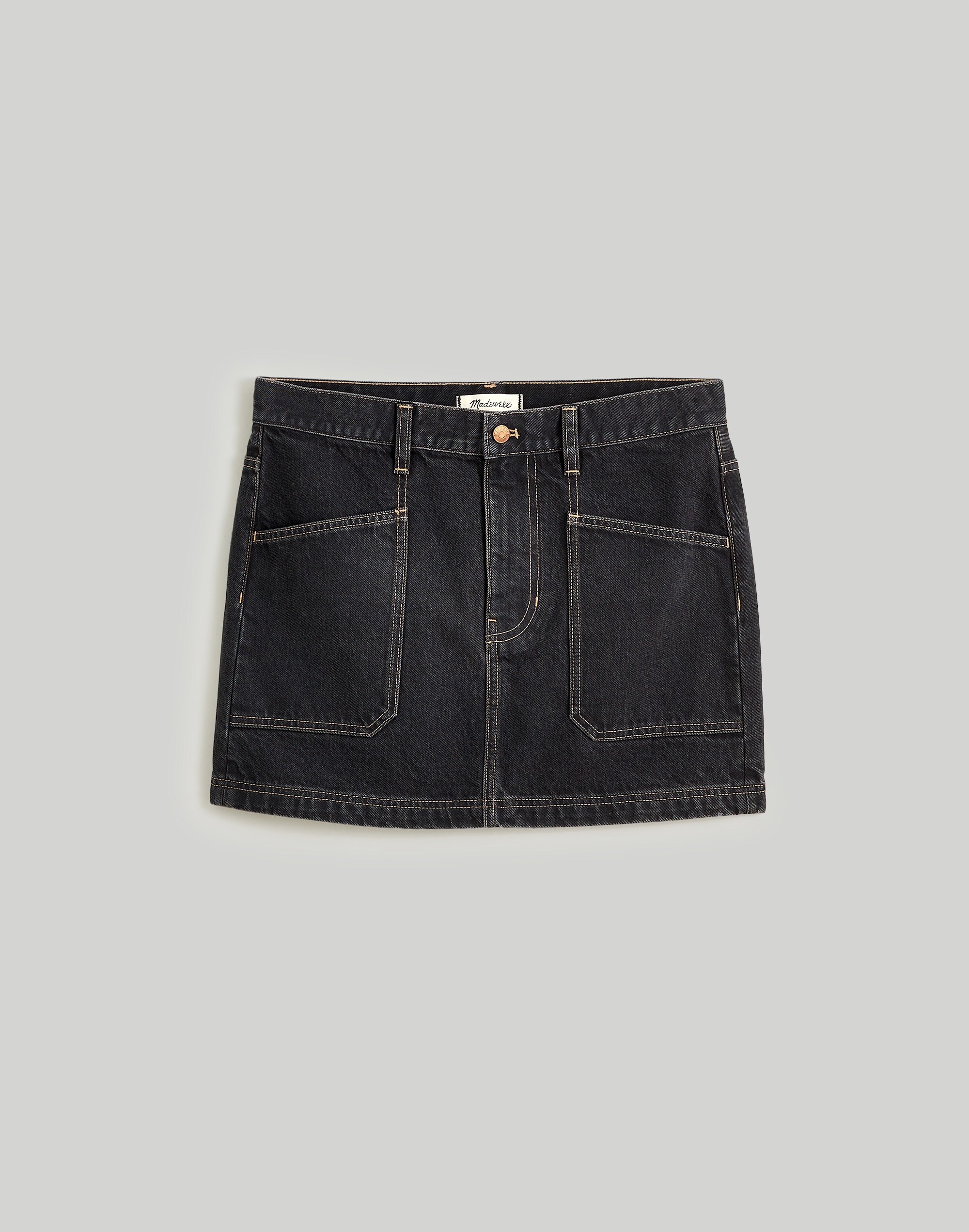 Denim Micro Mini Skirt in Amersfort Wash