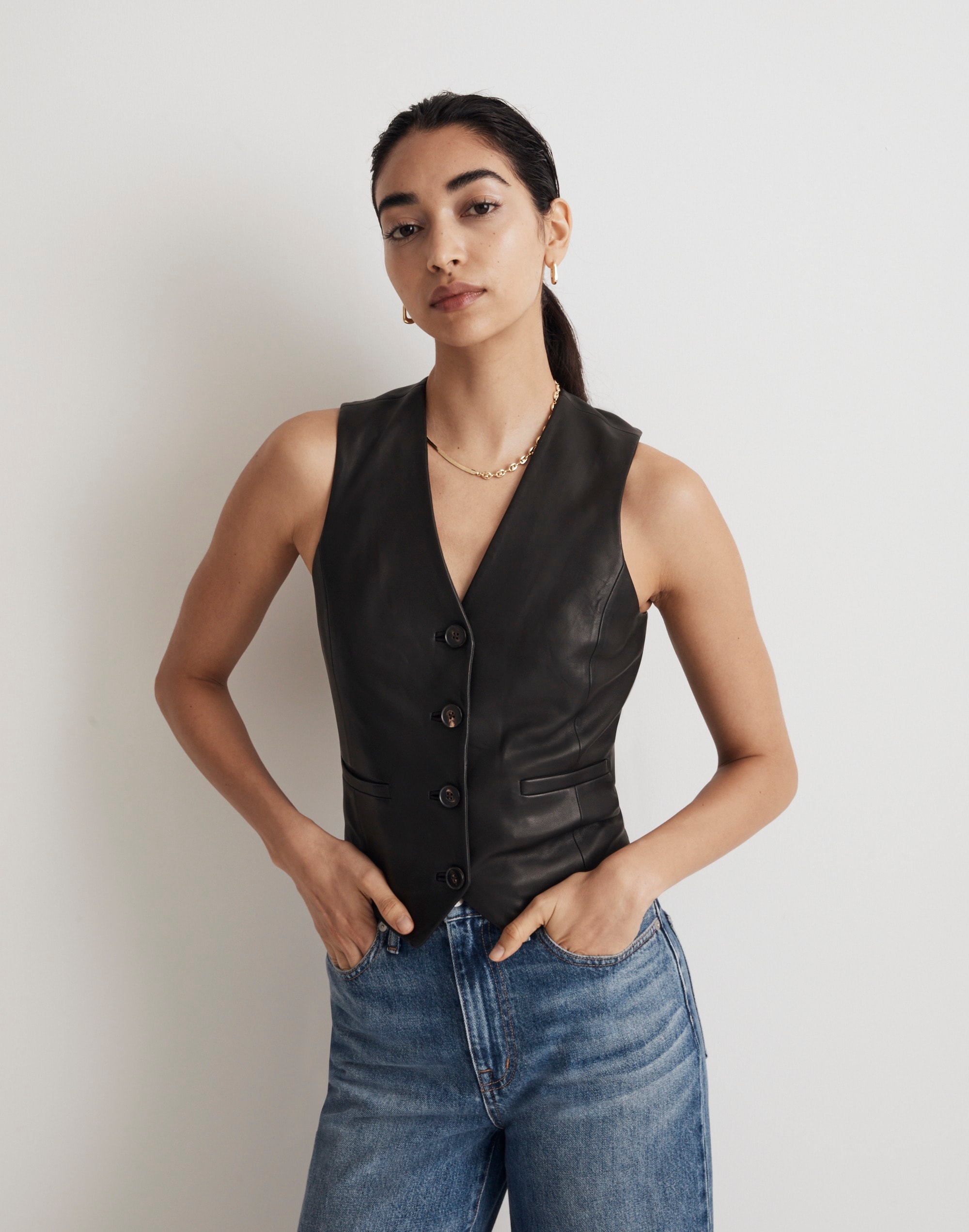 leather vest