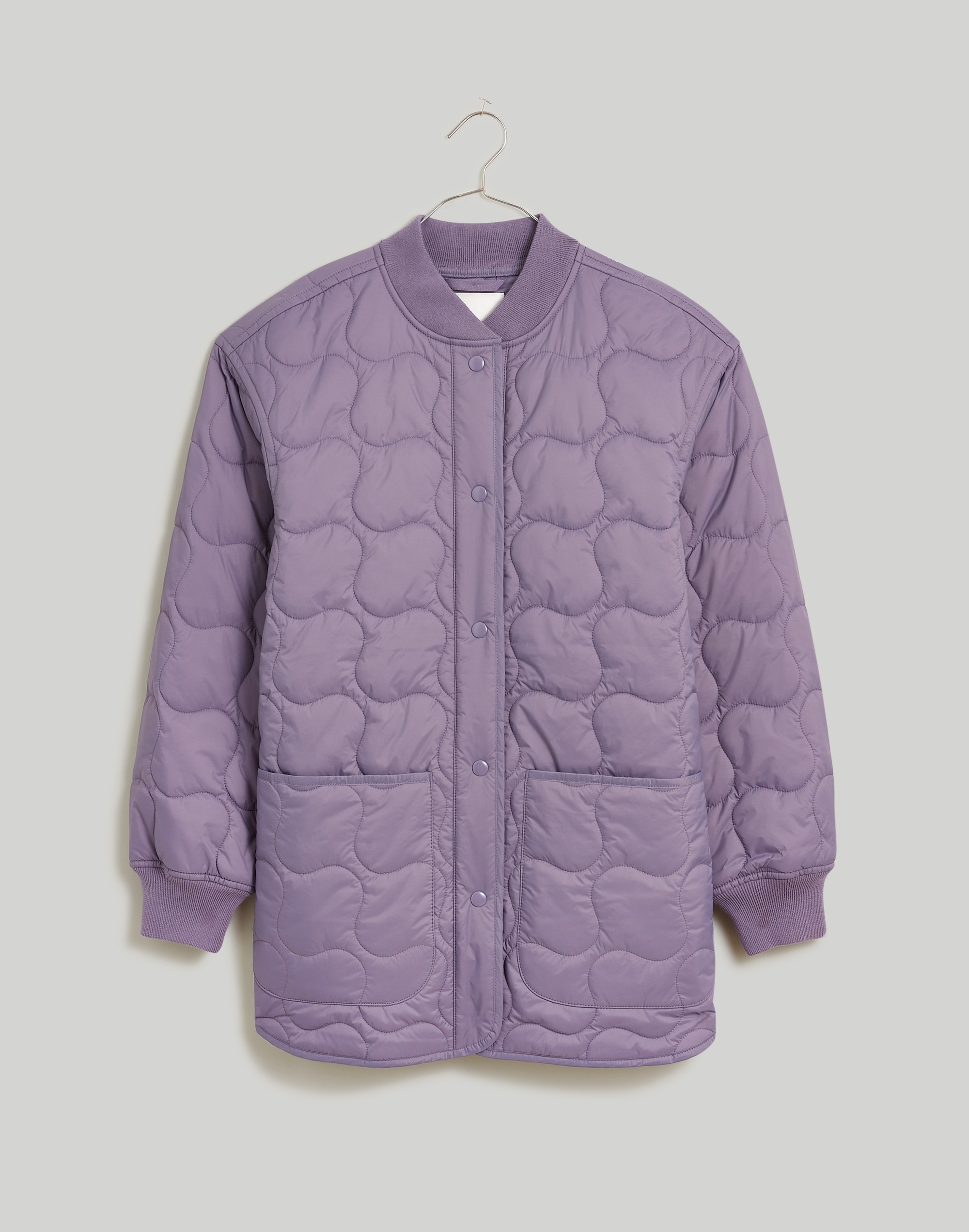 Quilted Oversized Bomber Jacket