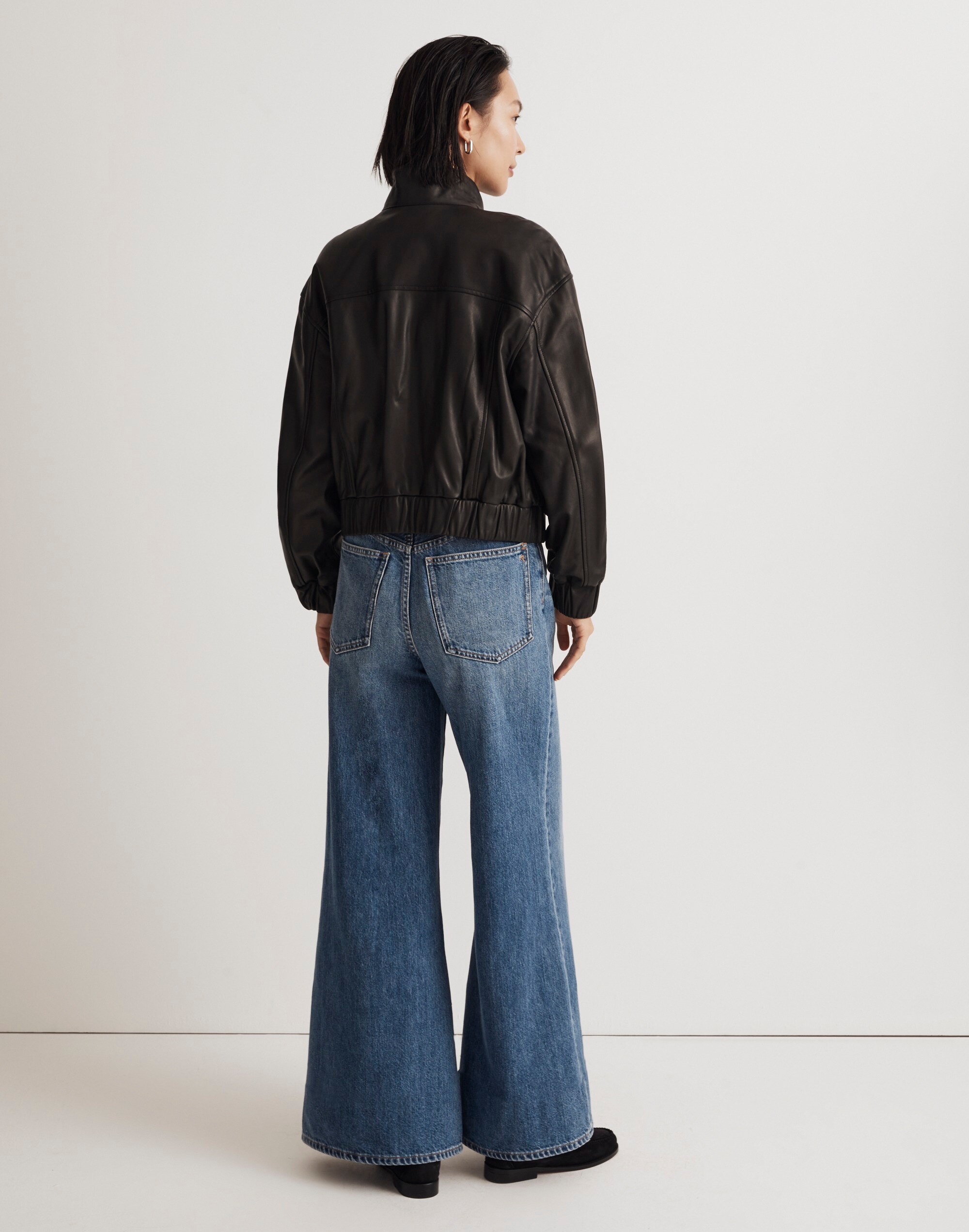 Leather Bomber Jacket