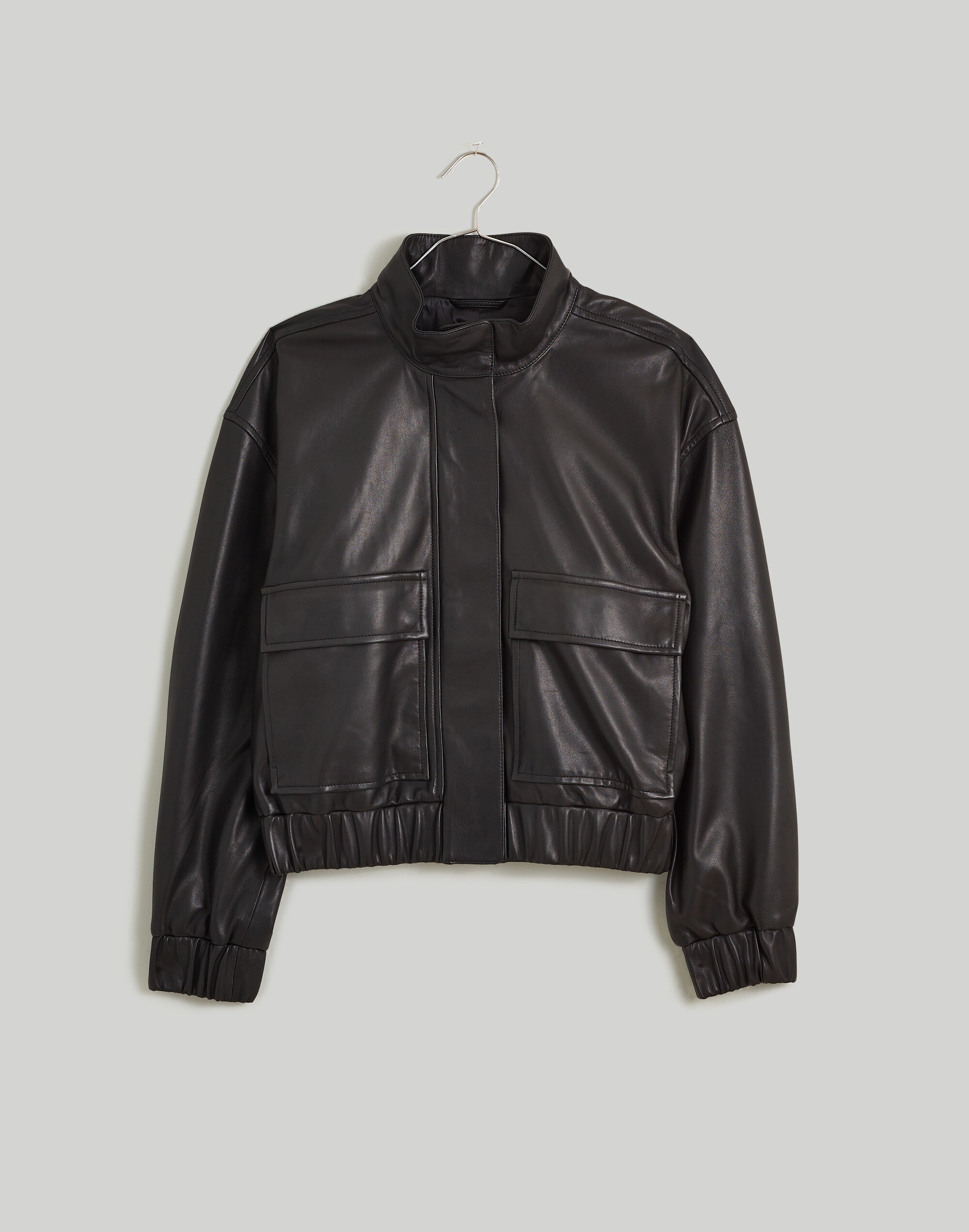 Leather Bomber Jacket