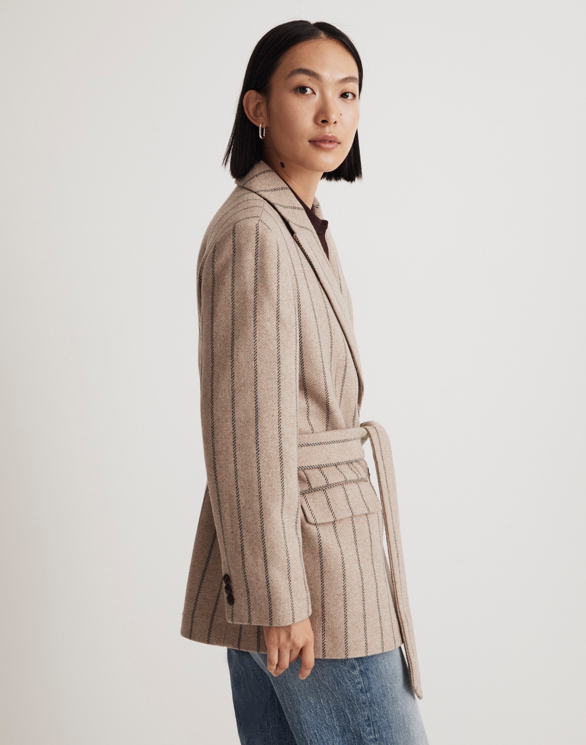 The Bedford Oversized Belted Blazer | Madewell