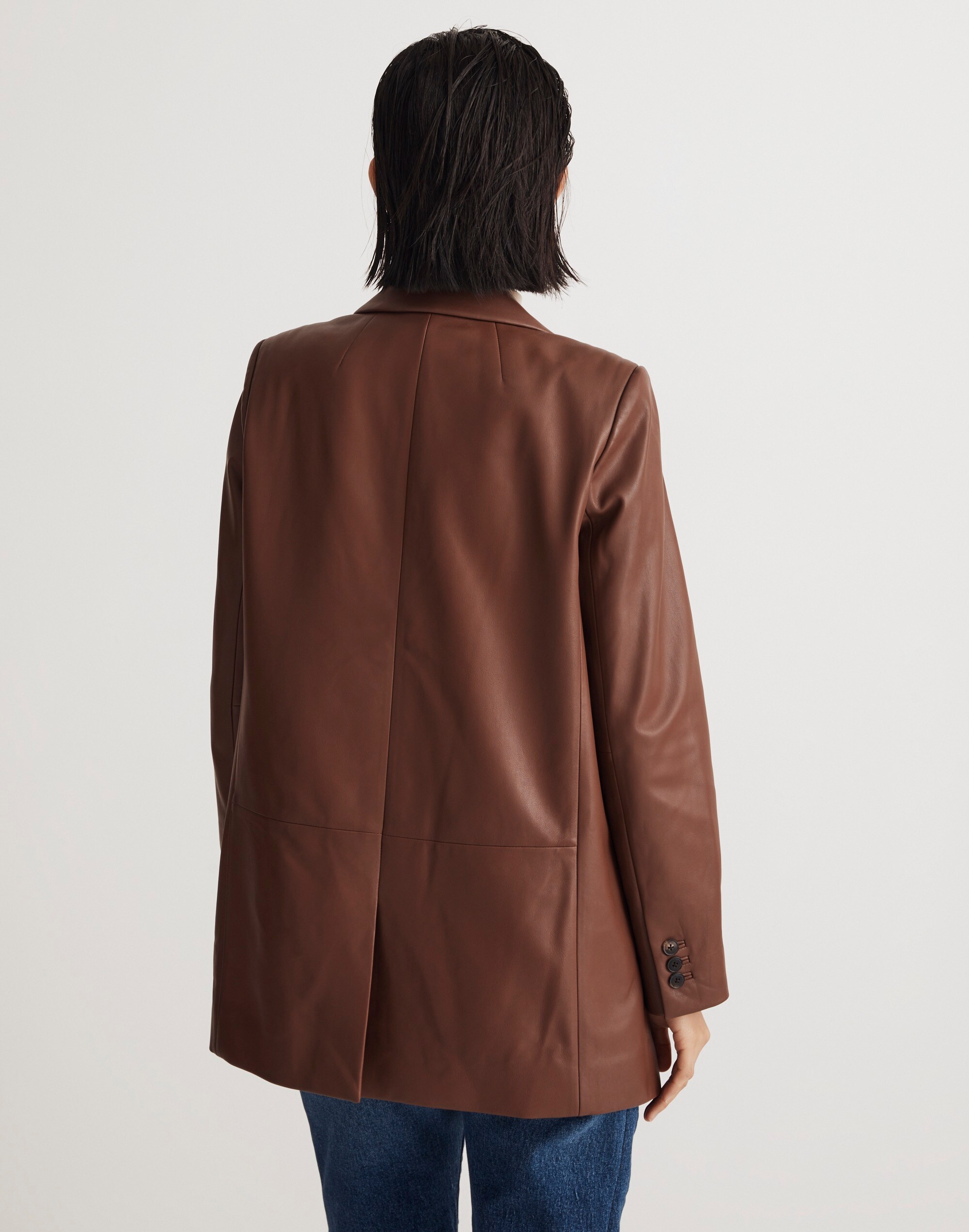 The Larsen Blazer in Leather