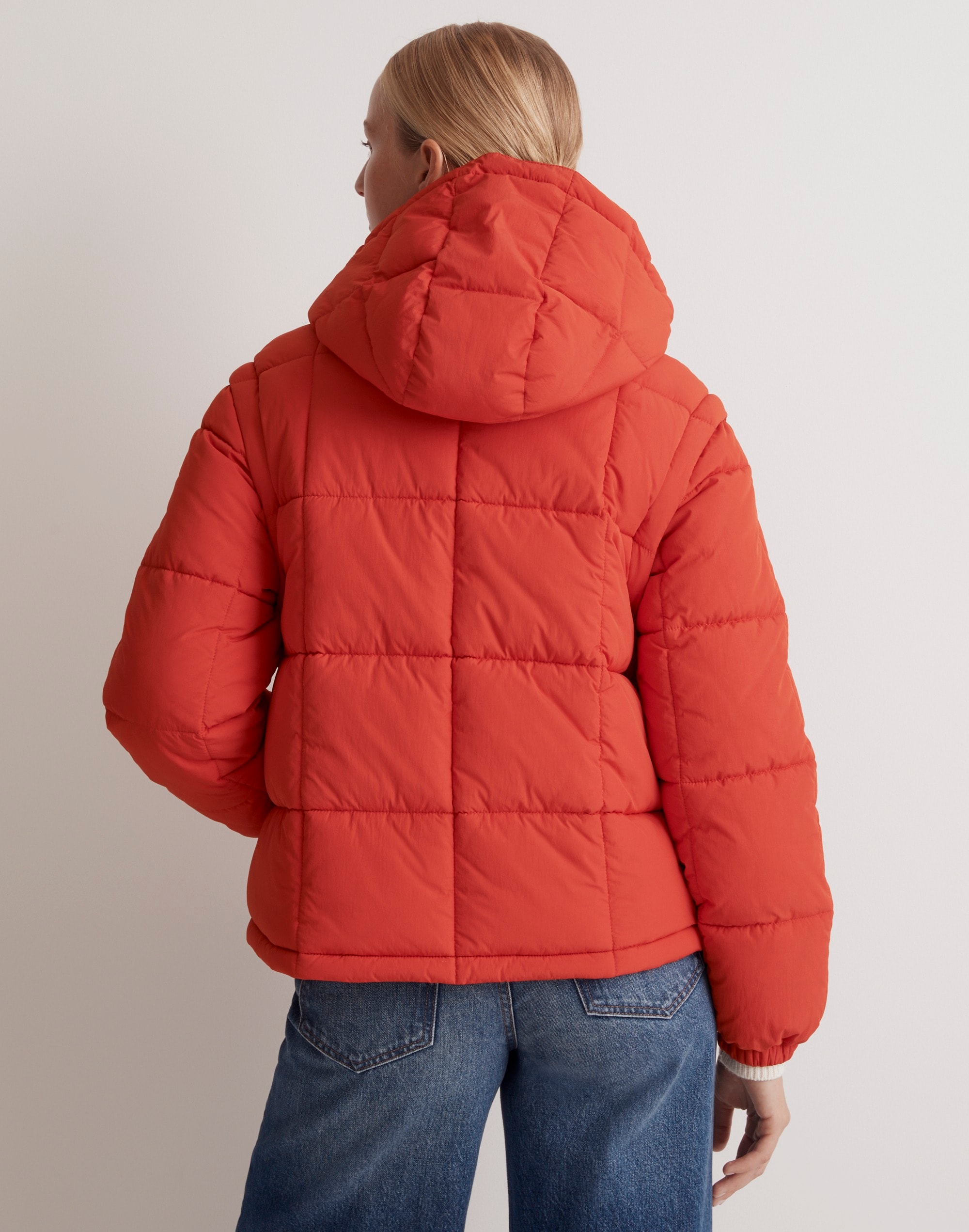 Modular Quilted Crop Puffer Jacket