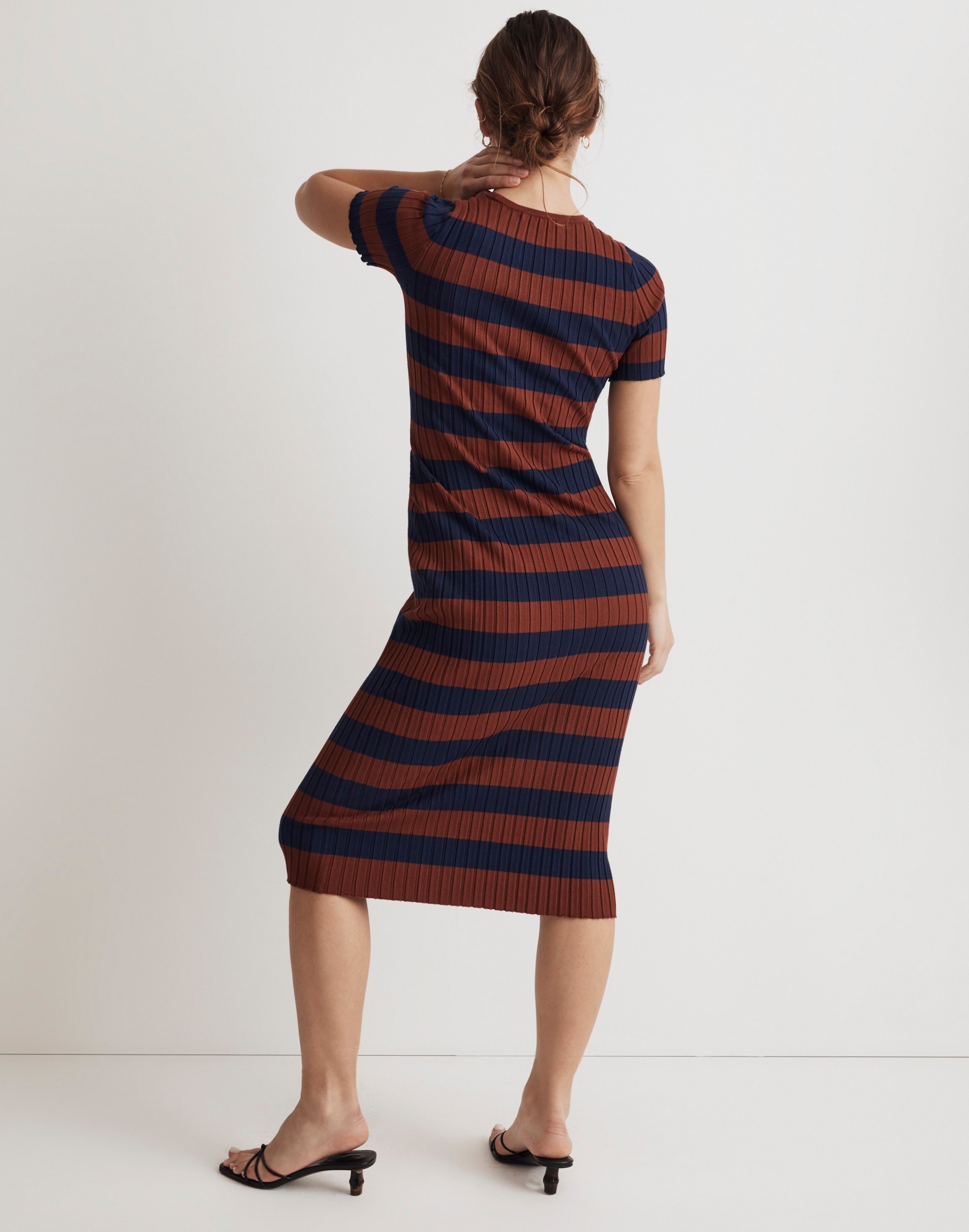 Ribbed Midi Sweater Dress