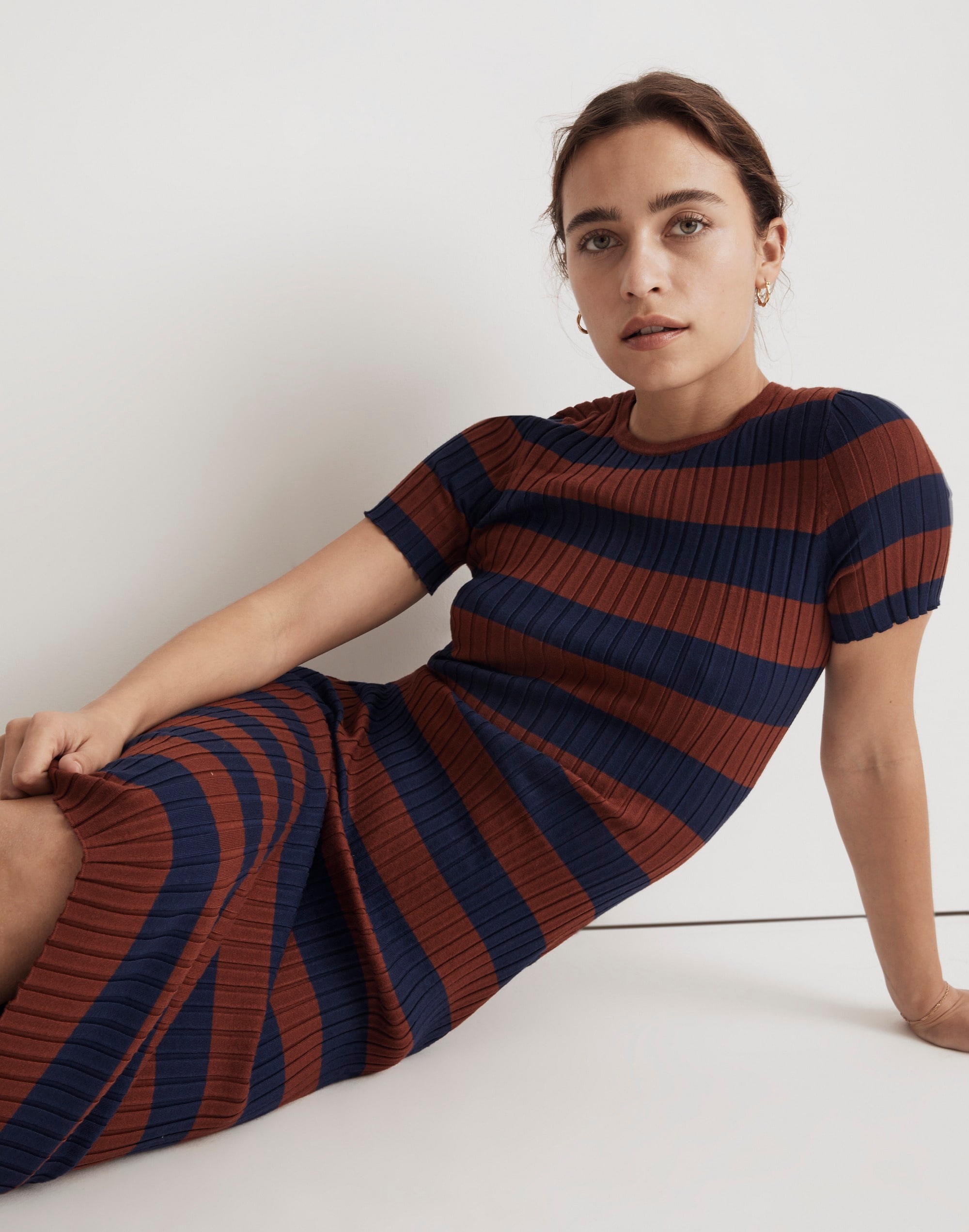 Ribbed Midi Sweater Dress