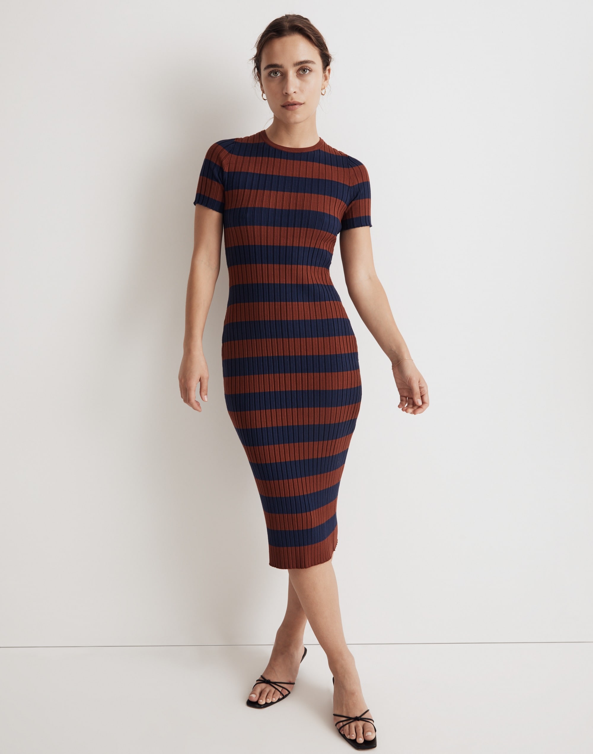 Ribbed Midi Sweater Dress