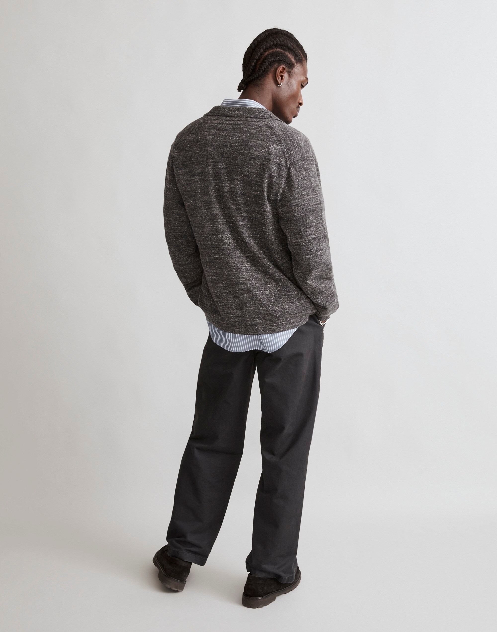 Button-Front Sweater-Jacket
