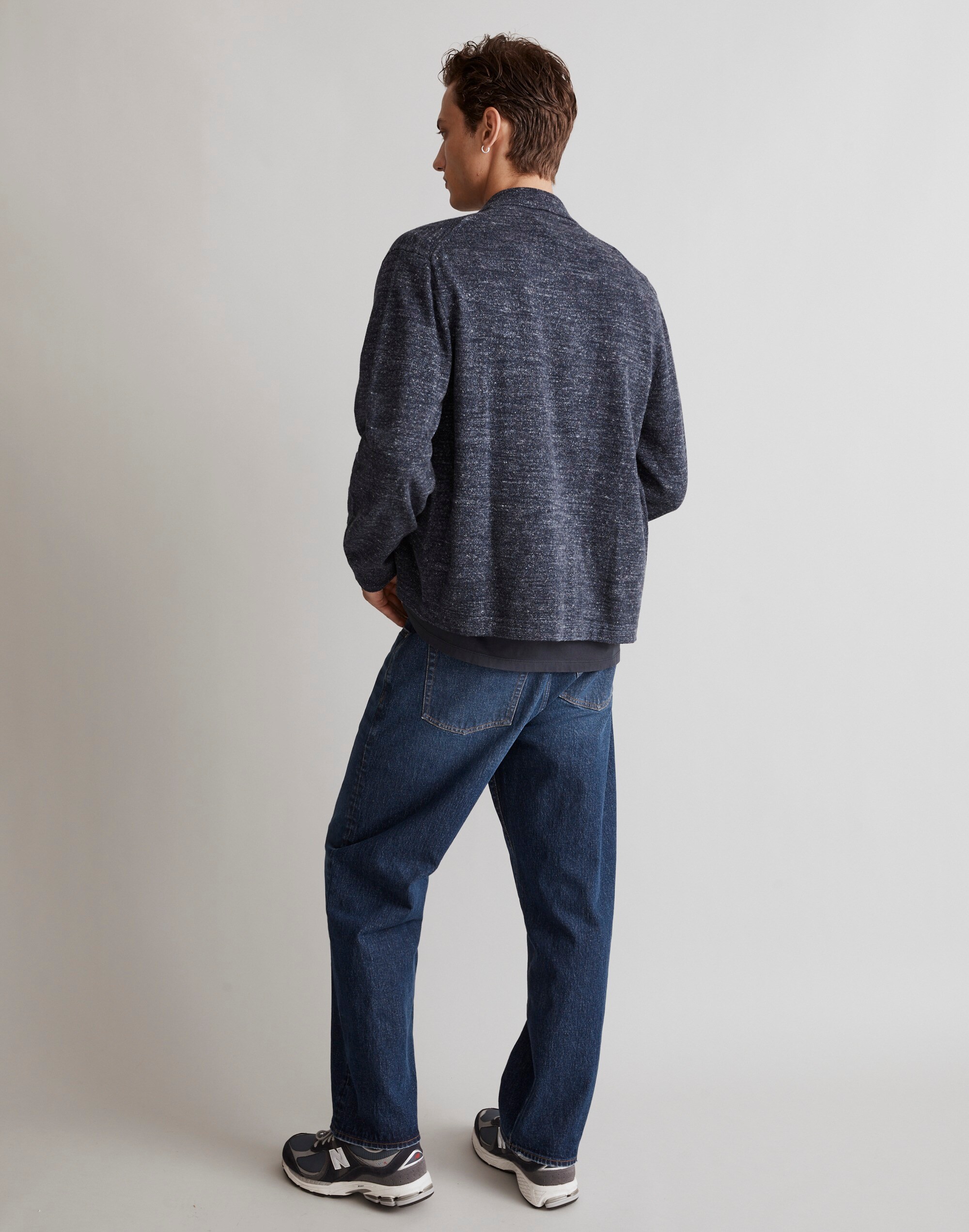 Button-Front Sweater-Jacket