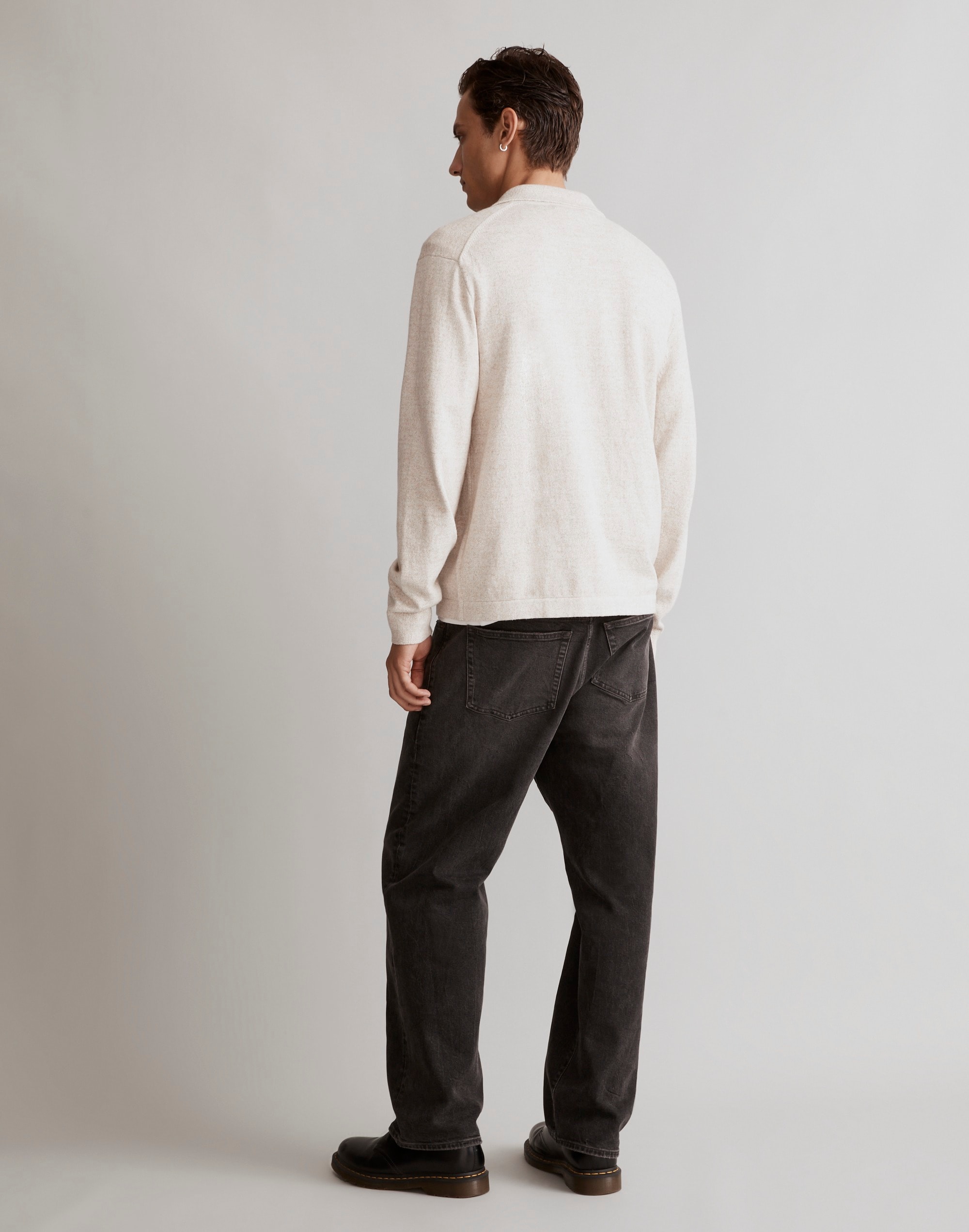 Button-Front Sweater-Jacket