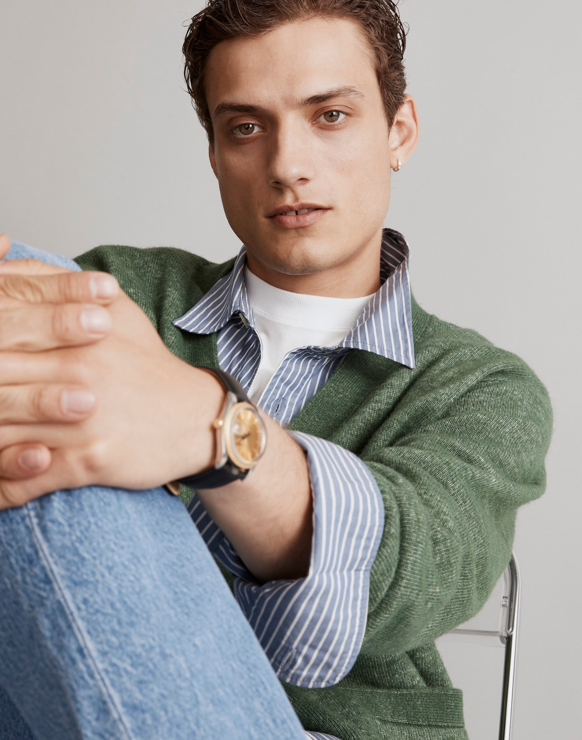 Fuzzy Cardigan Sweater