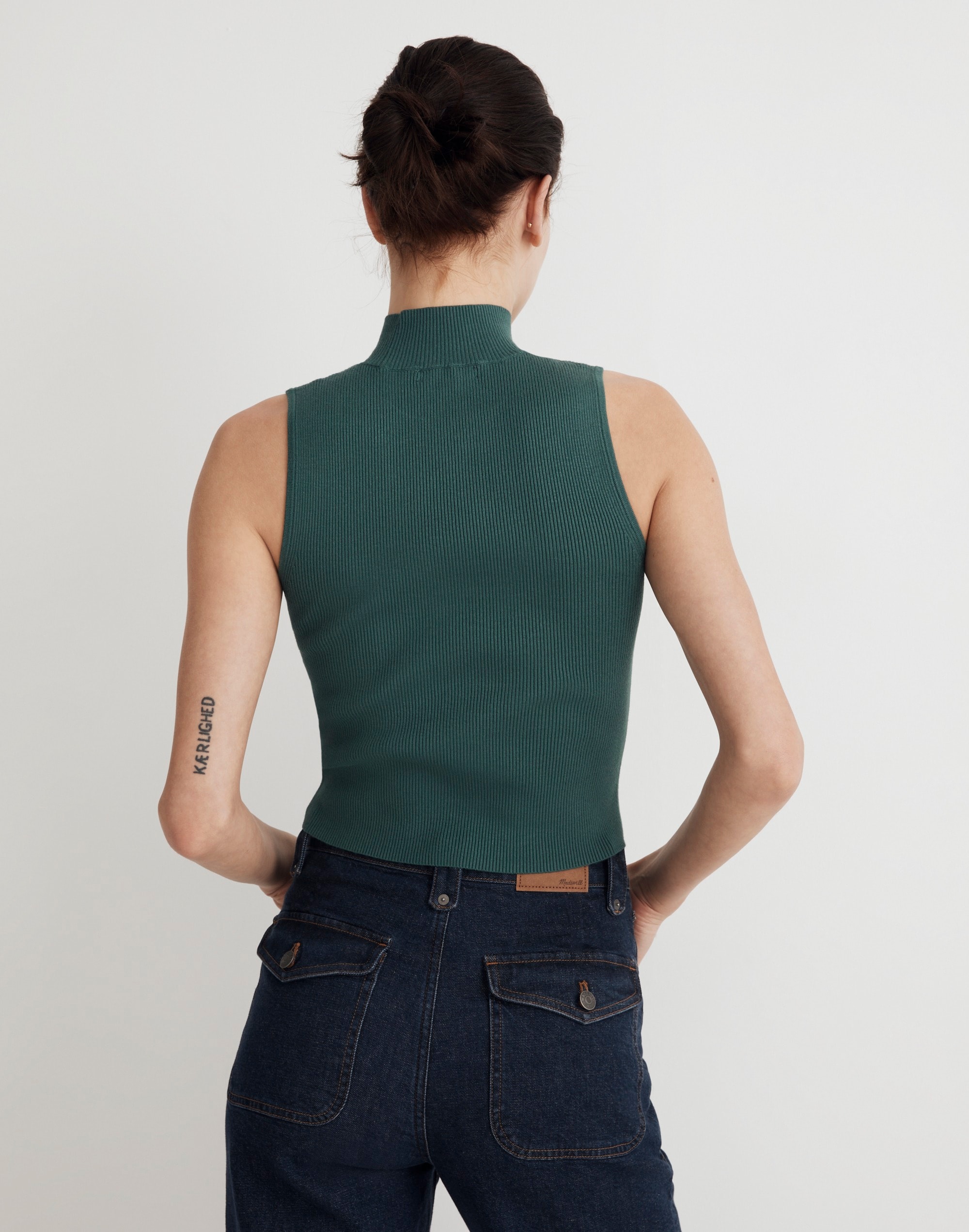 The Signature Knit  Mockneck Sweater Tank