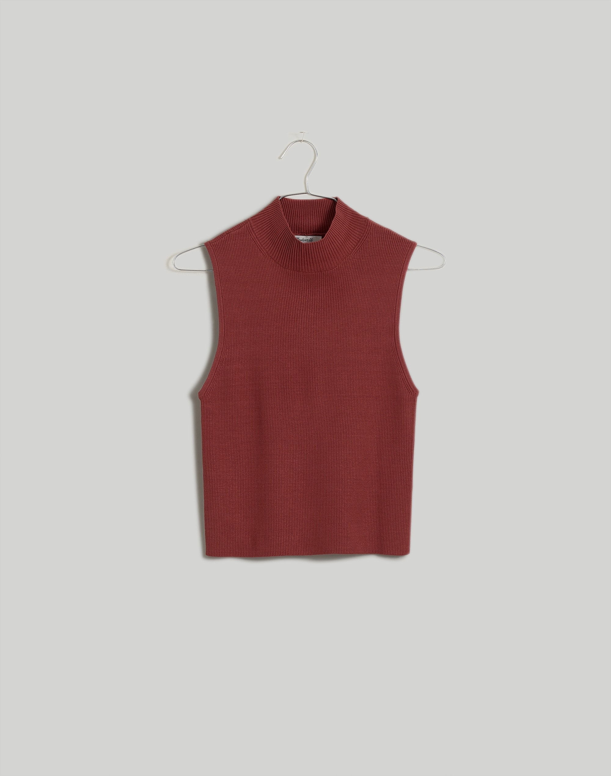 The Signature Knit  Mockneck Sweater Tank