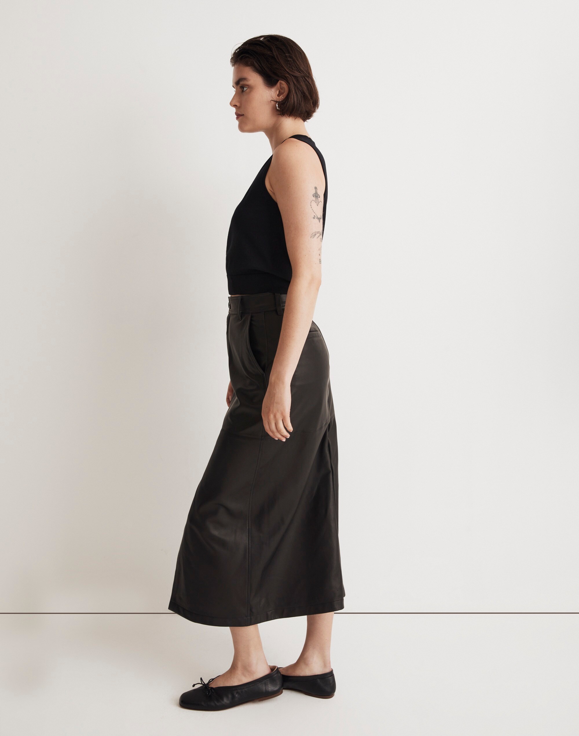 Asymmetric-Button Sweater Vest