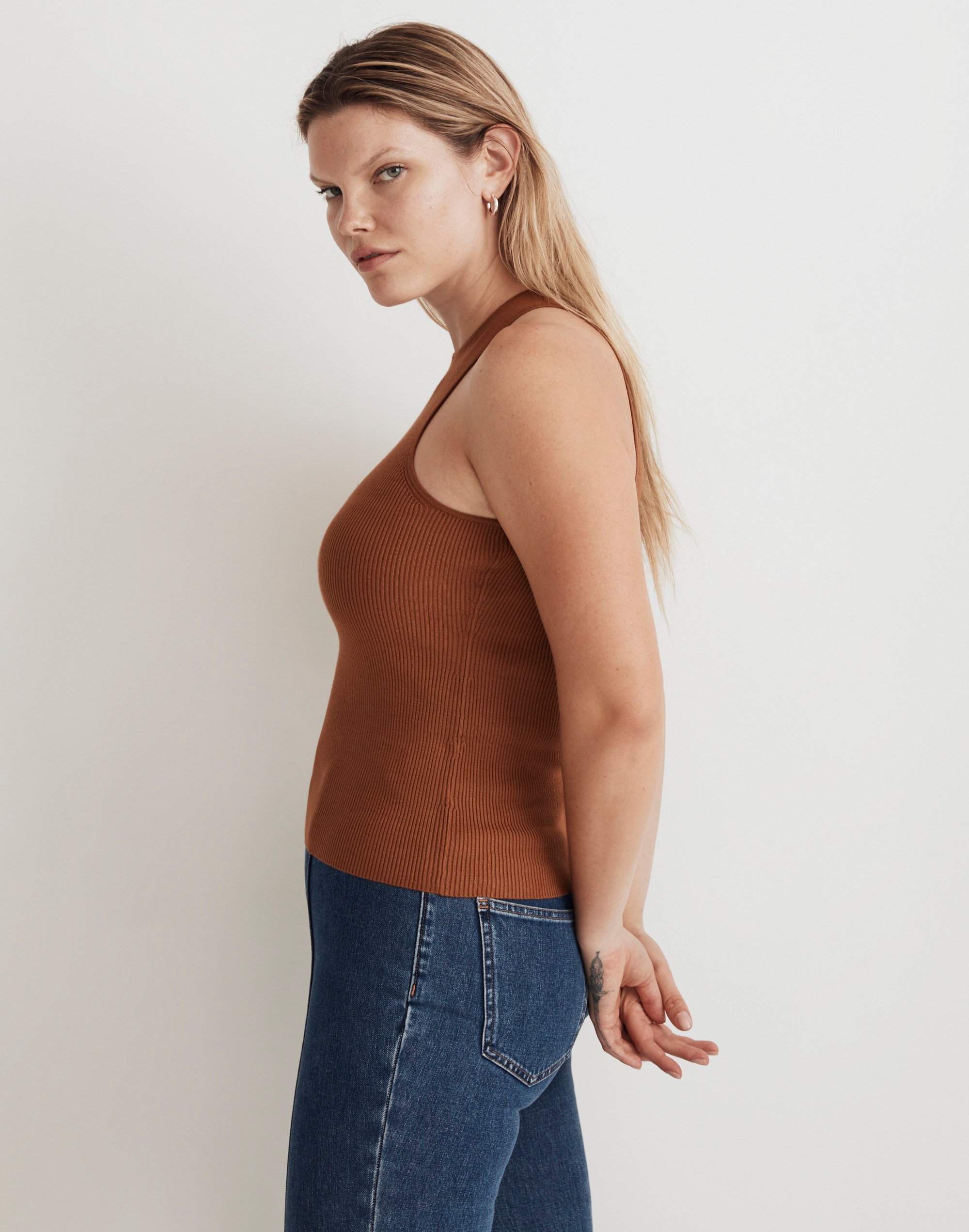 The Signature Knit  Cutaway Sweater Tank