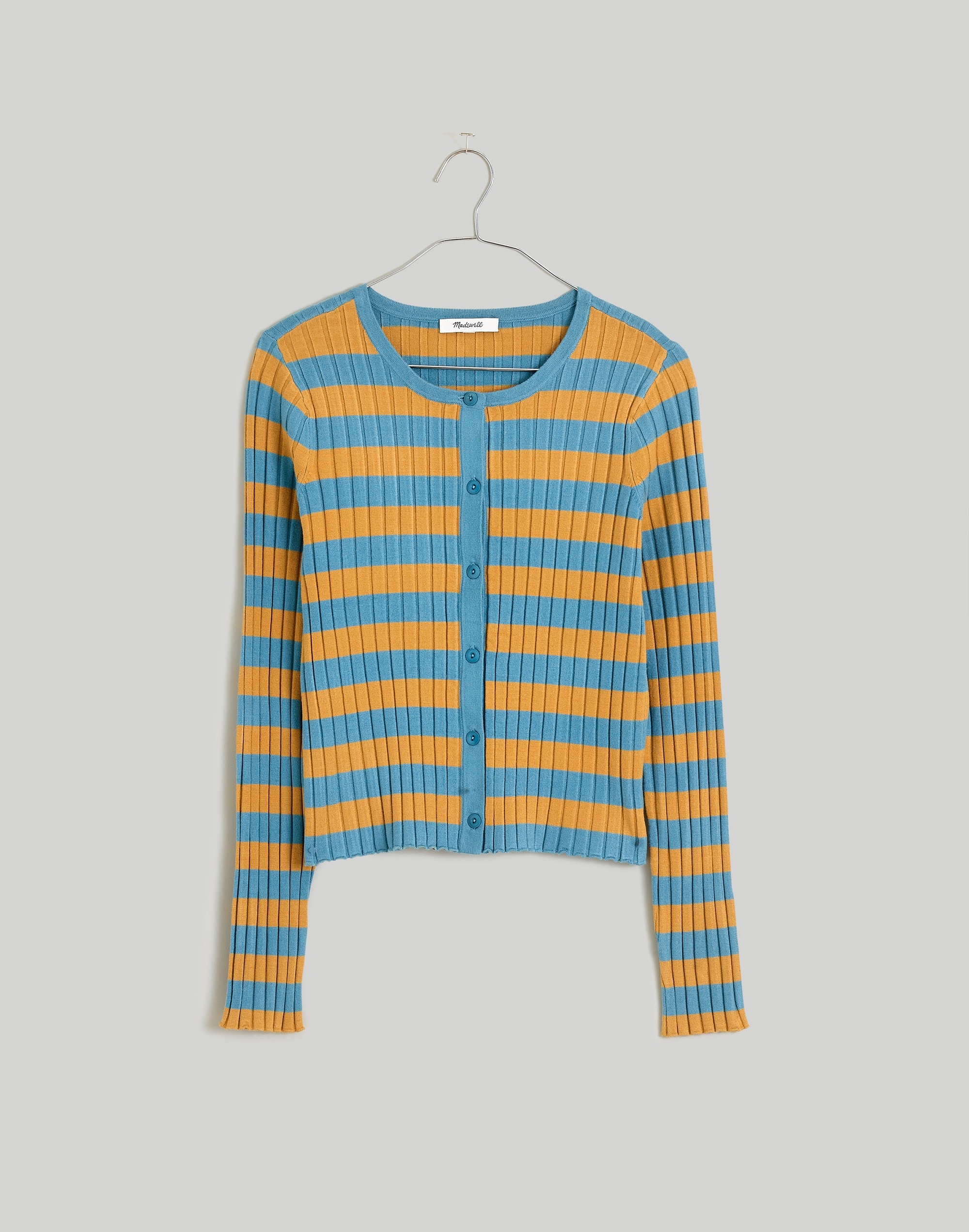 The Signature Knit Crewneck Cardigan Sweater