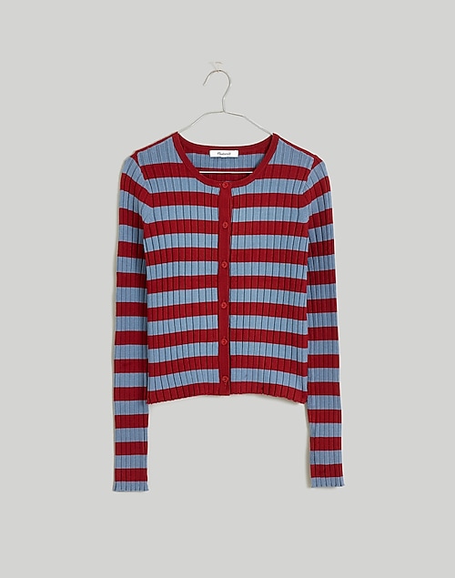 The Signature Knit Crewneck Cardigan Sweater