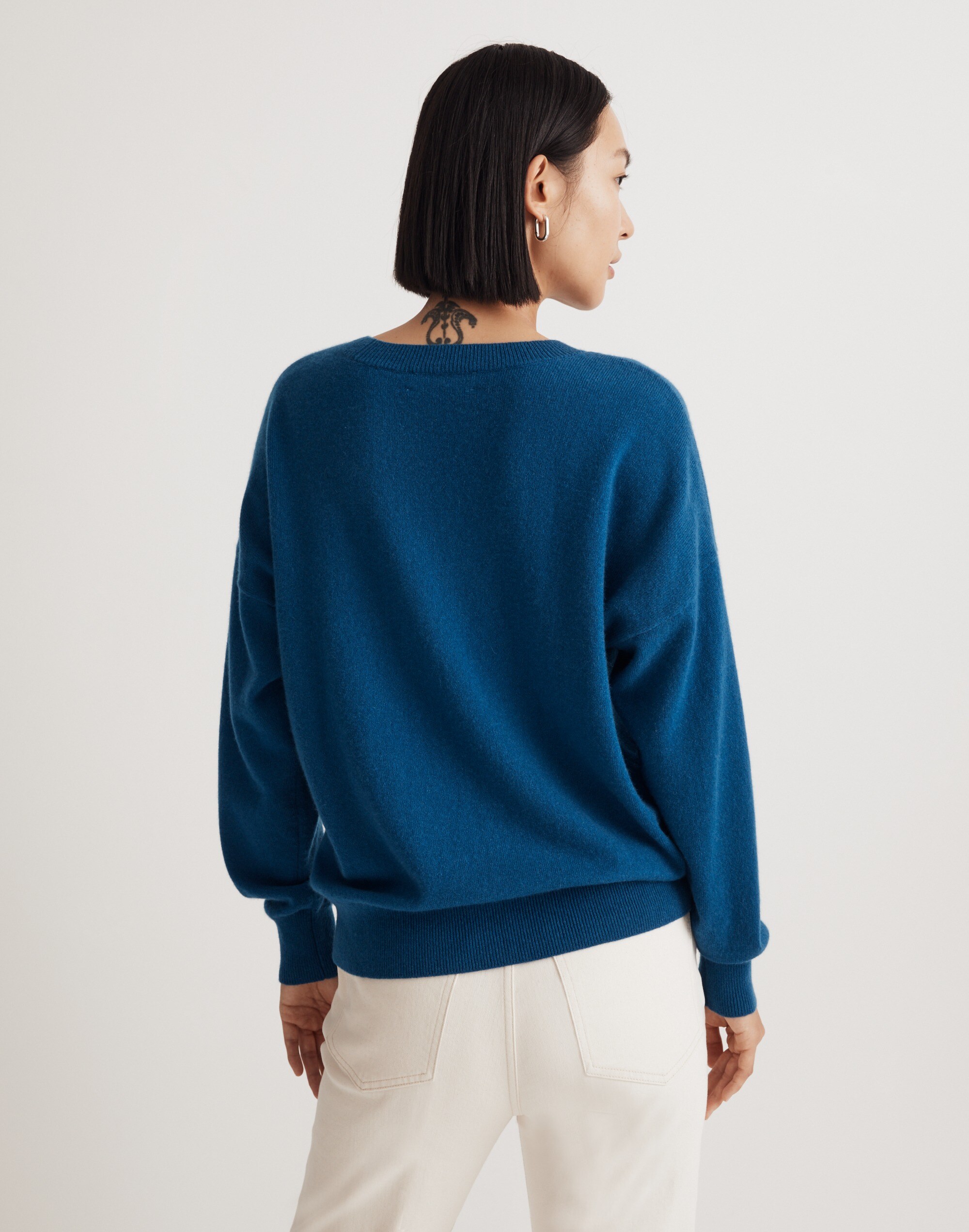 (Re)sponsible Cashmere Oversized Crewneck Sweater