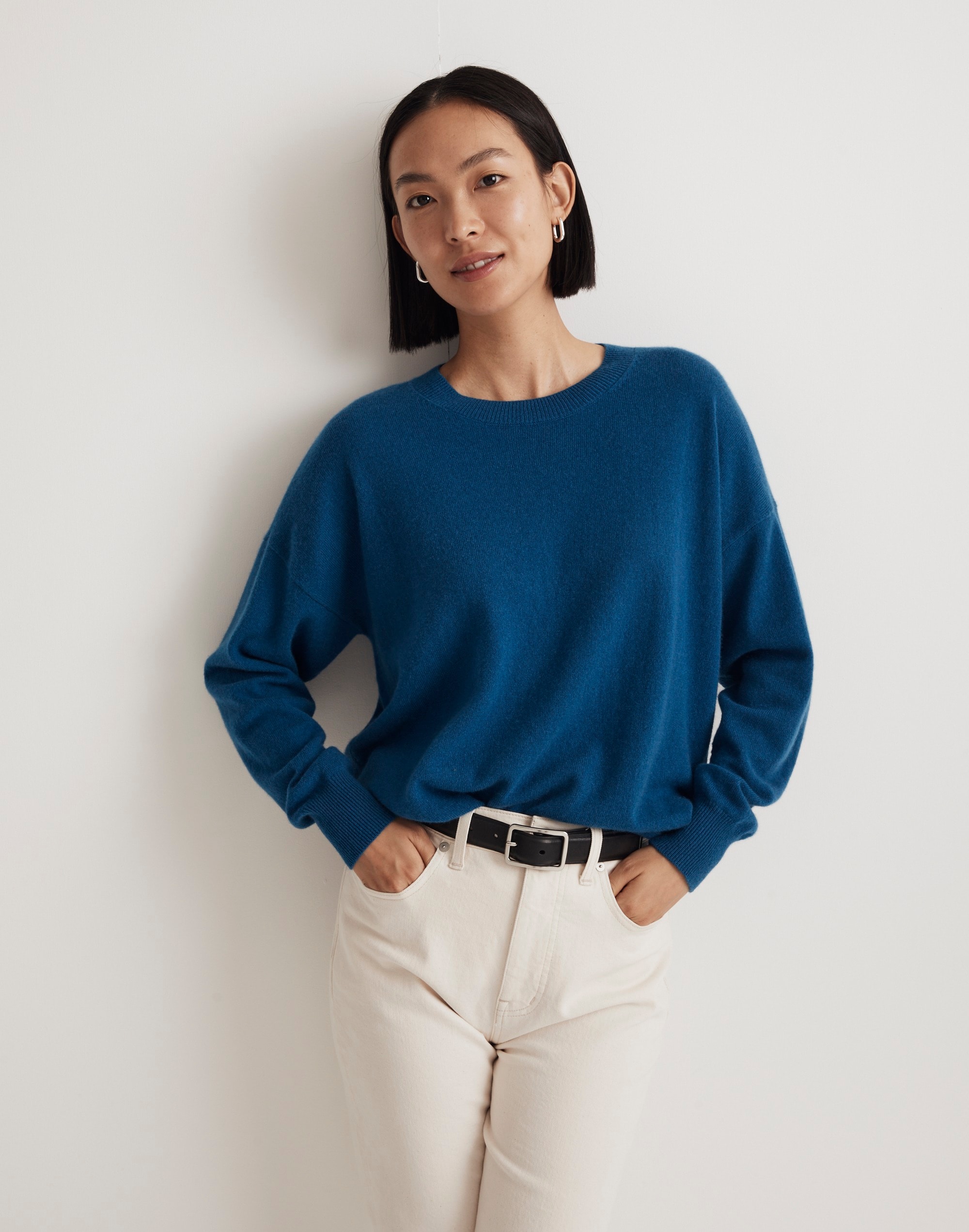 (Re)sponsible Cashmere Oversized Crewneck Sweater