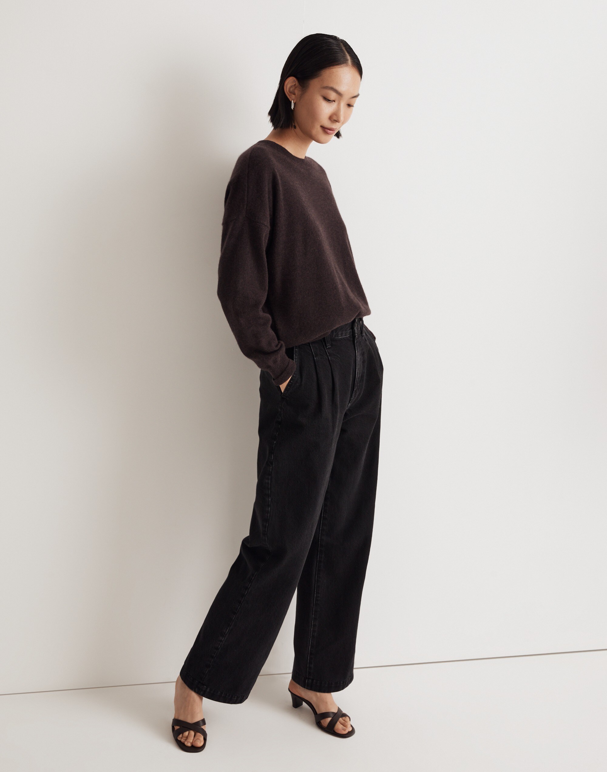 (Re)sponsible Cashmere Oversized Crewneck Sweater Alternate Image 1