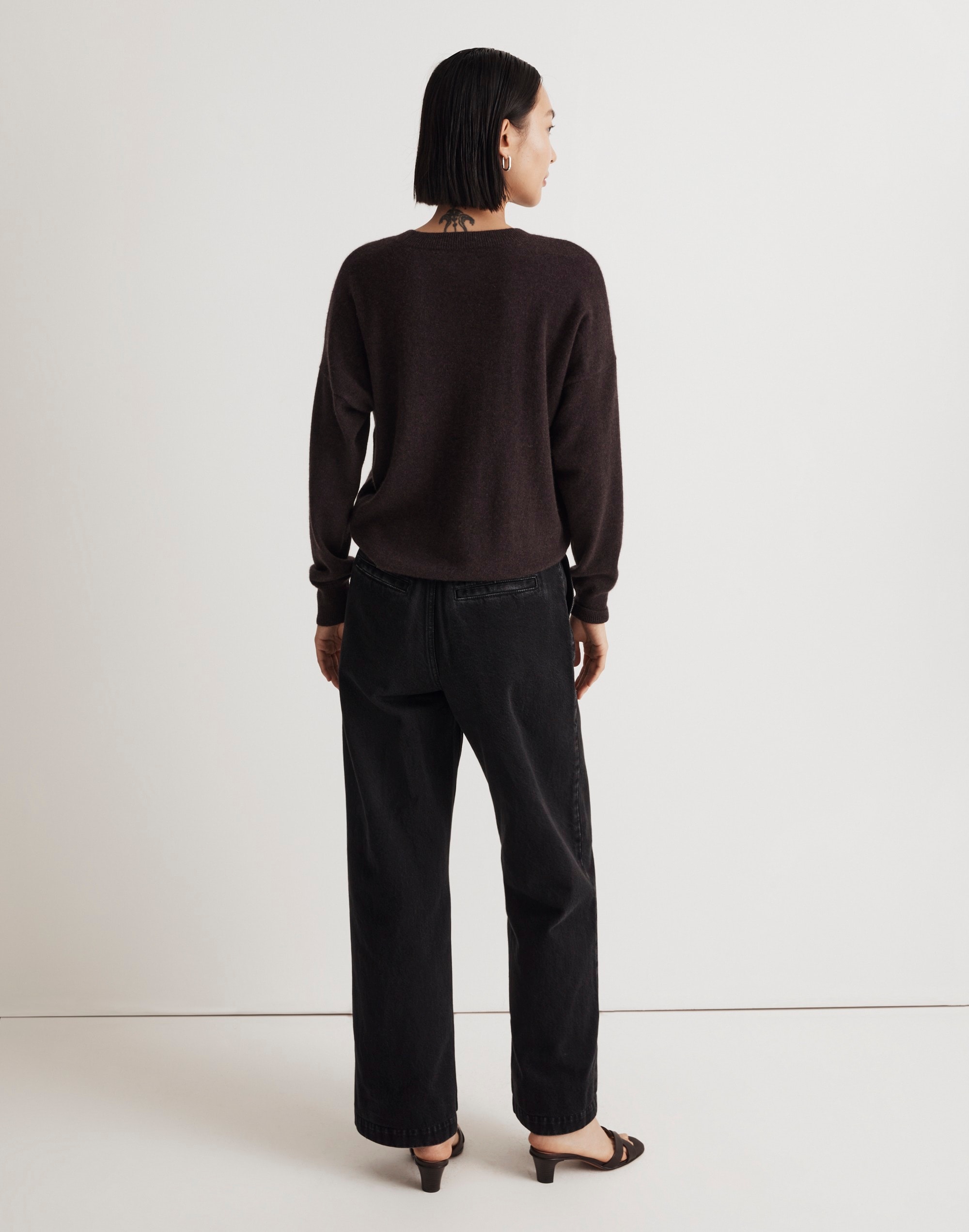 (Re)sponsible Cashmere Oversized Crewneck Sweater