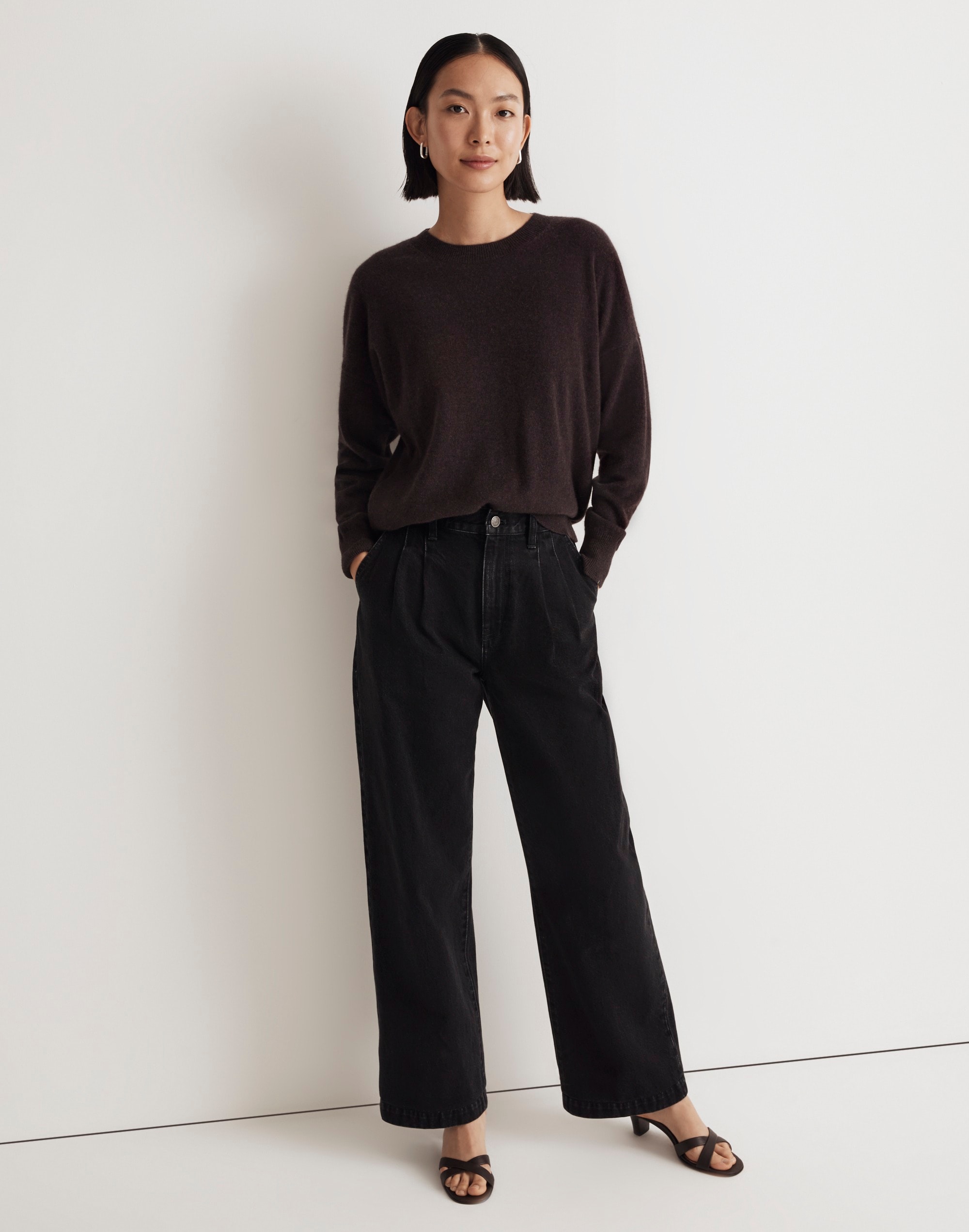 (Re)sponsible Cashmere Oversized Crewneck Sweater