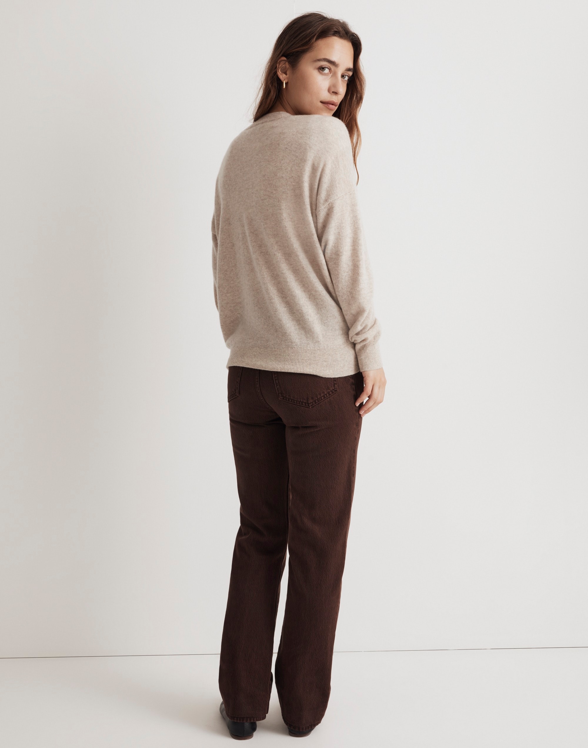 (Re)sponsible Cashmere Oversized Crewneck Sweater