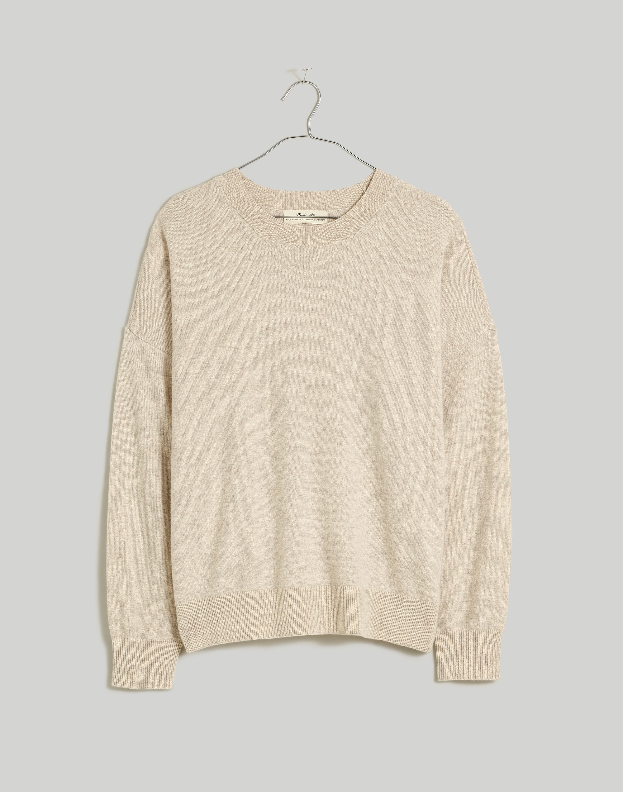 (Re)sponsible Cashmere Oversized Crewneck Sweater