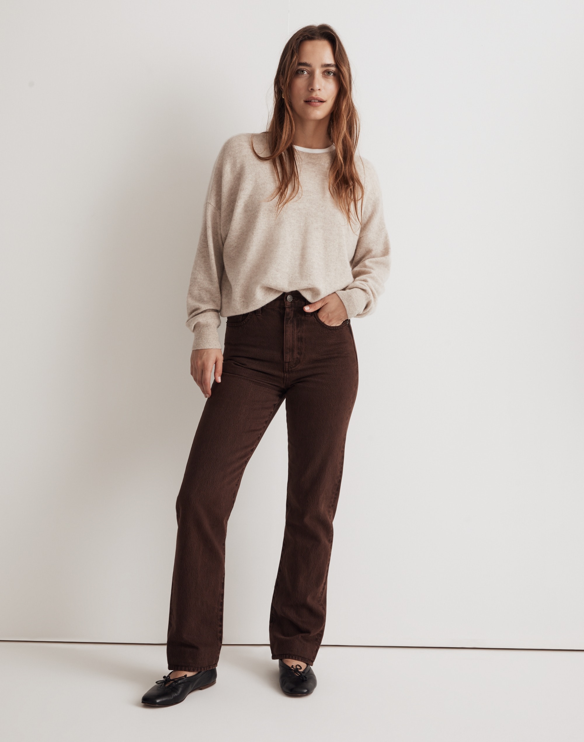 (Re)sponsible Cashmere Oversized Crewneck Sweater