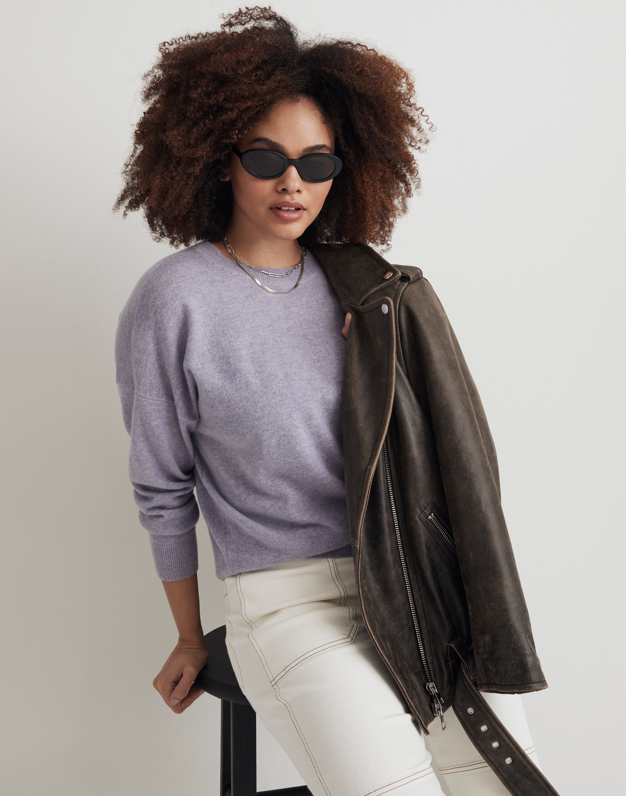 (Re)sponsible Cashmere Oversized Crewneck Sweater