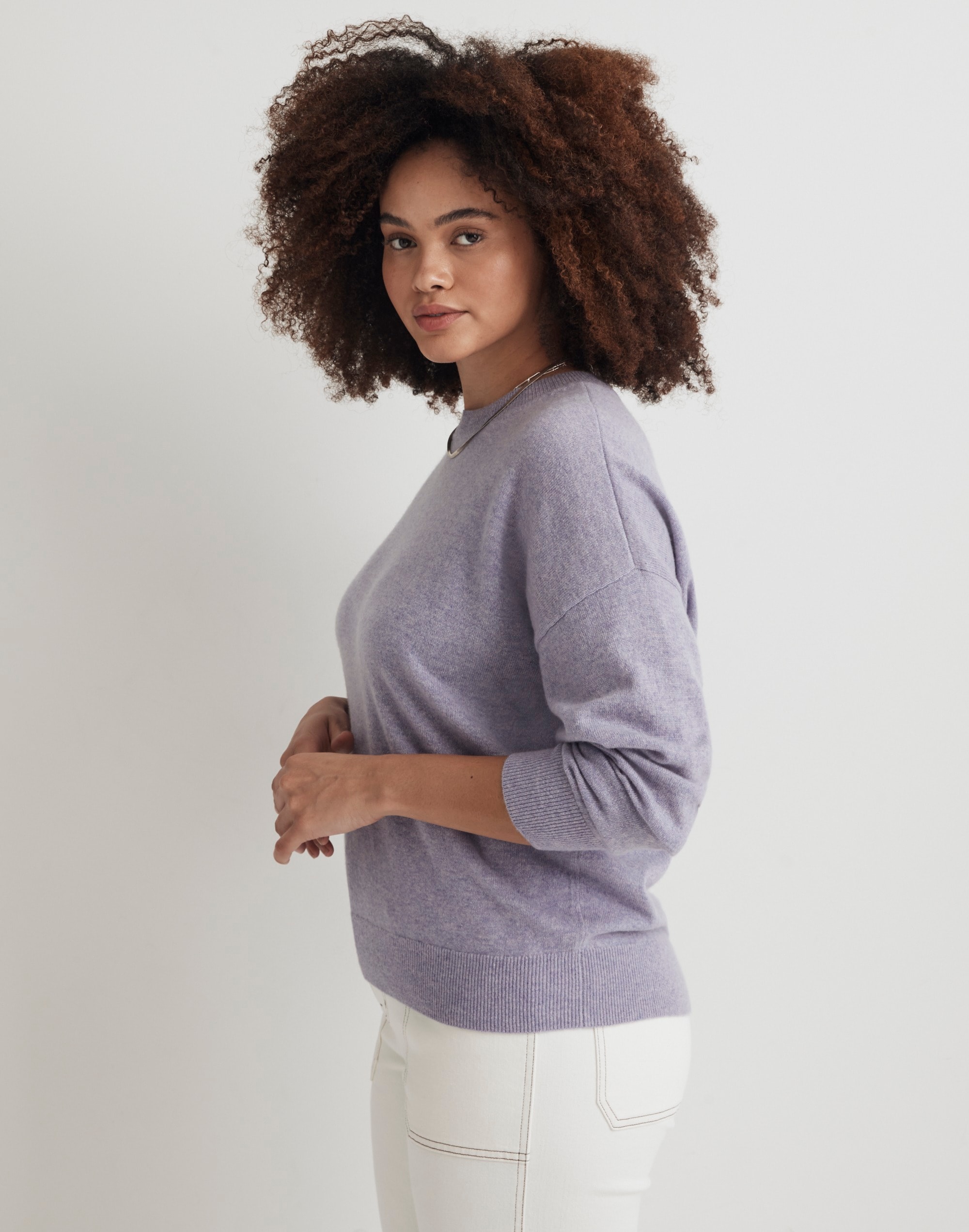 (Re)sponsible Cashmere Oversized Crewneck Sweater