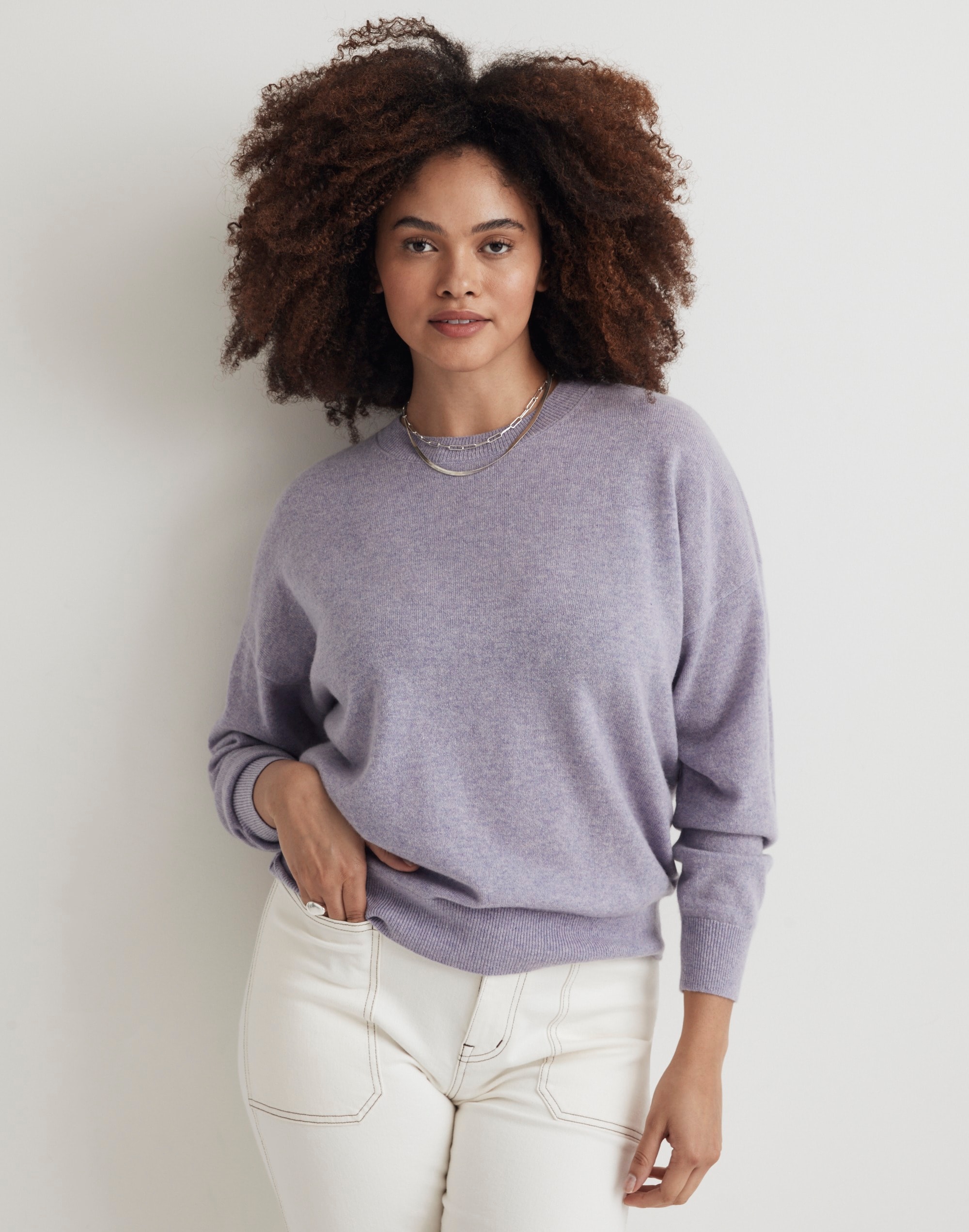 (Re)sponsible Cashmere Oversized Crewneck Sweater