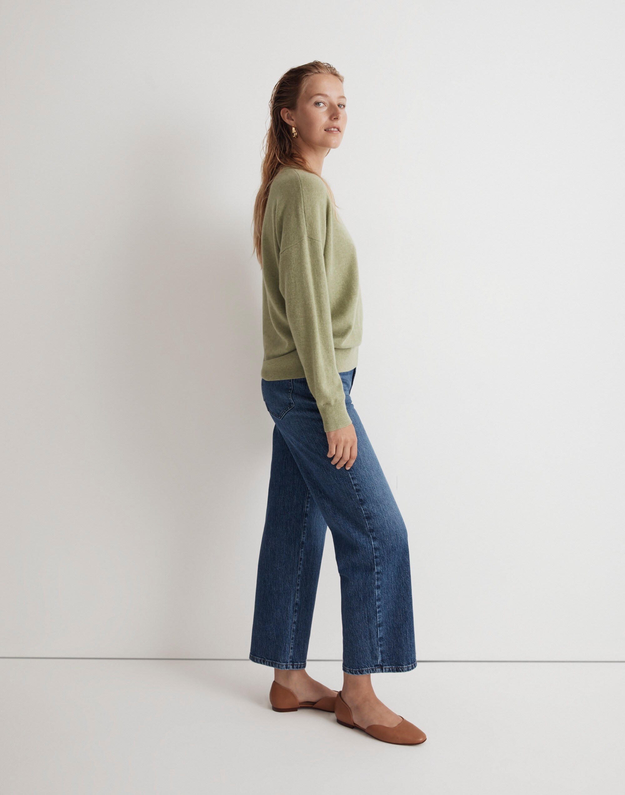 (Re)sponsible Cashmere Oversized Crewneck Sweater Alternate Image 1