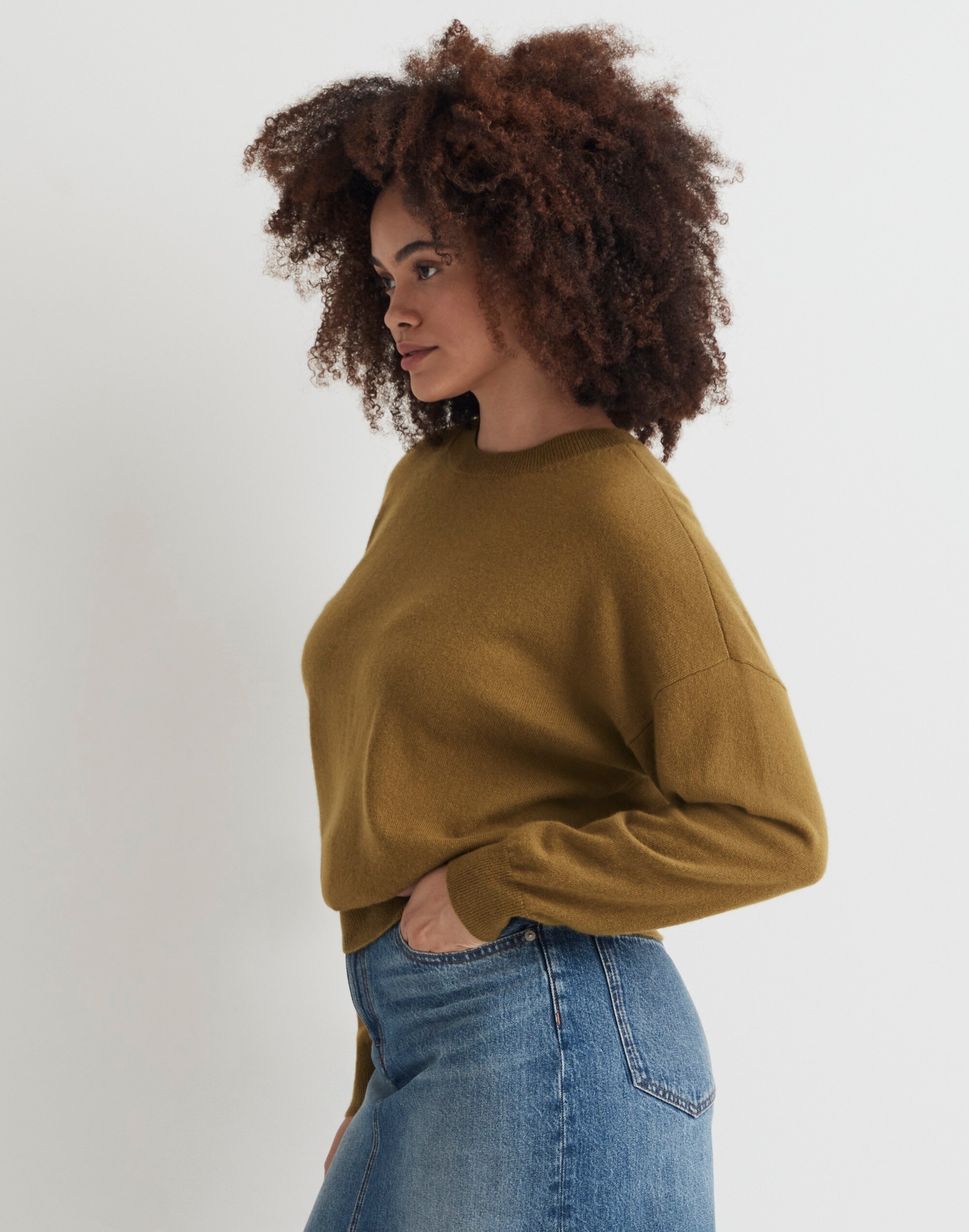 (Re)sponsible Cashmere Oversized Crewneck Sweater