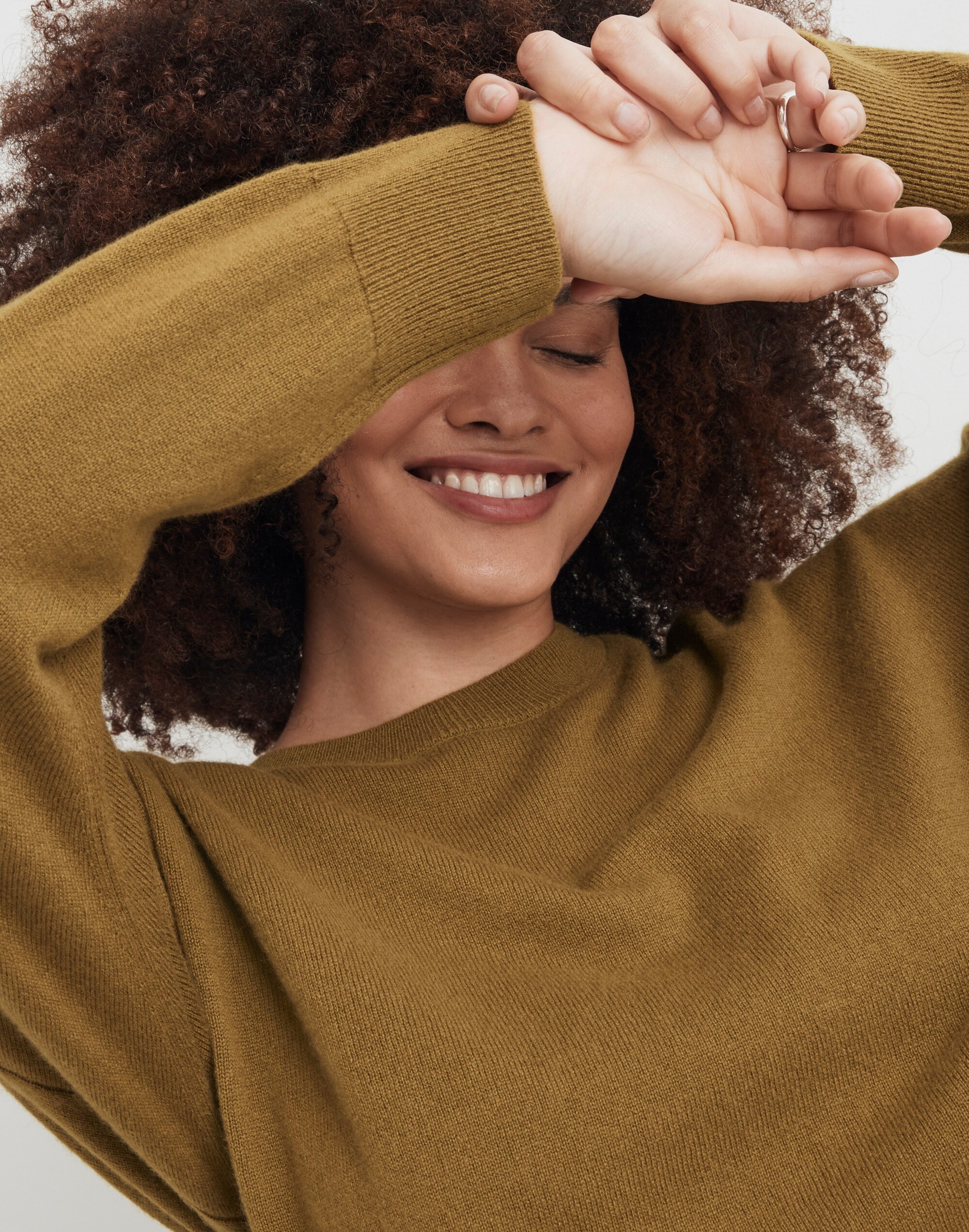 (Re)sponsible Cashmere Oversized Crewneck Sweater