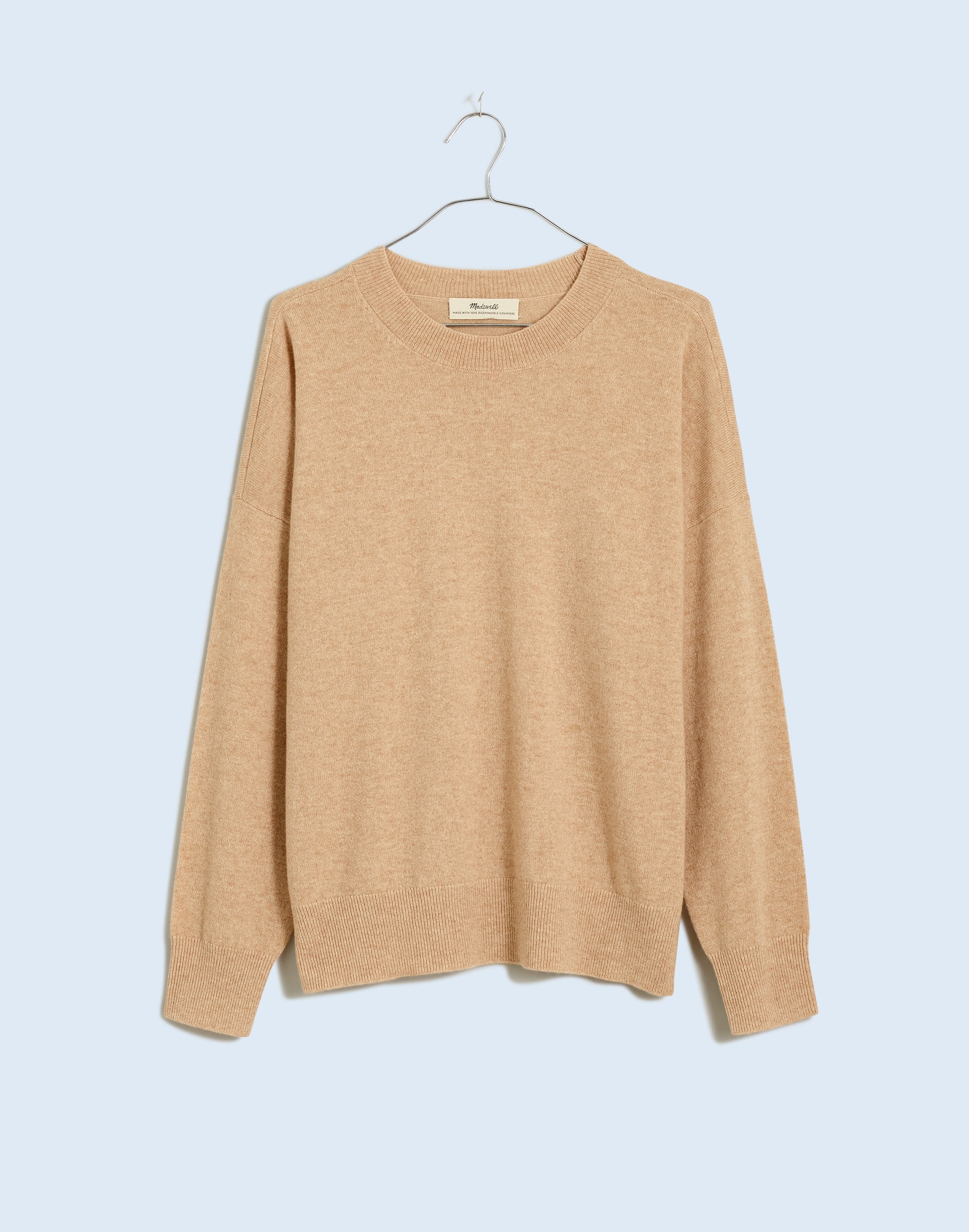(Re)sponsible Cashmere Oversized Crewneck Sweater