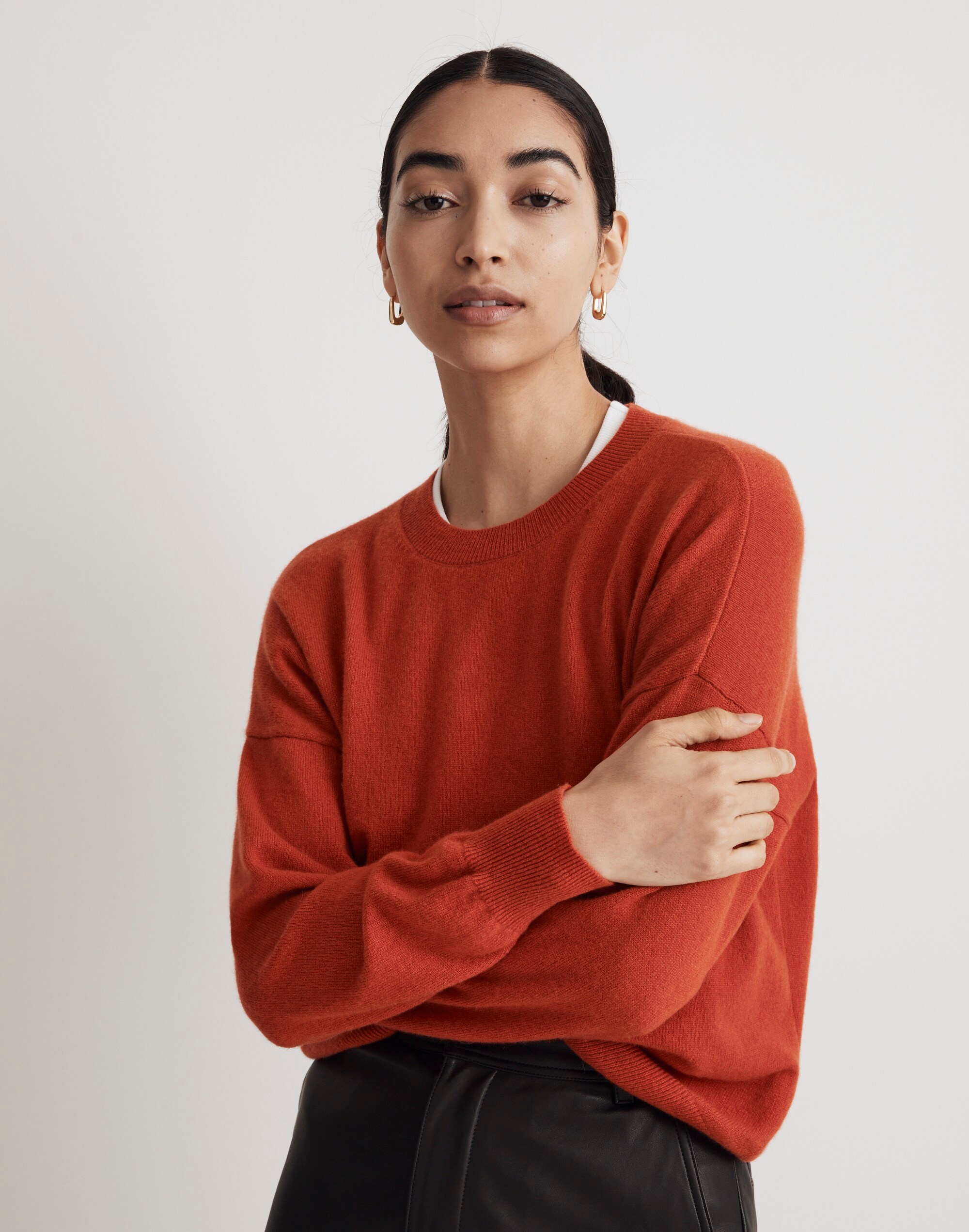 (Re)sponsible Cashmere Oversized Crewneck Sweater