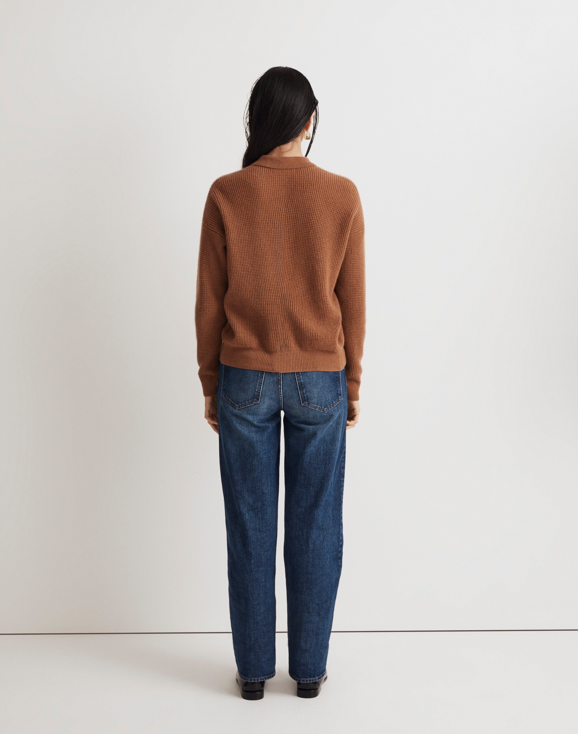 Waffle-Stitch (Re)sponsible Cashmere Cardigan Sweater