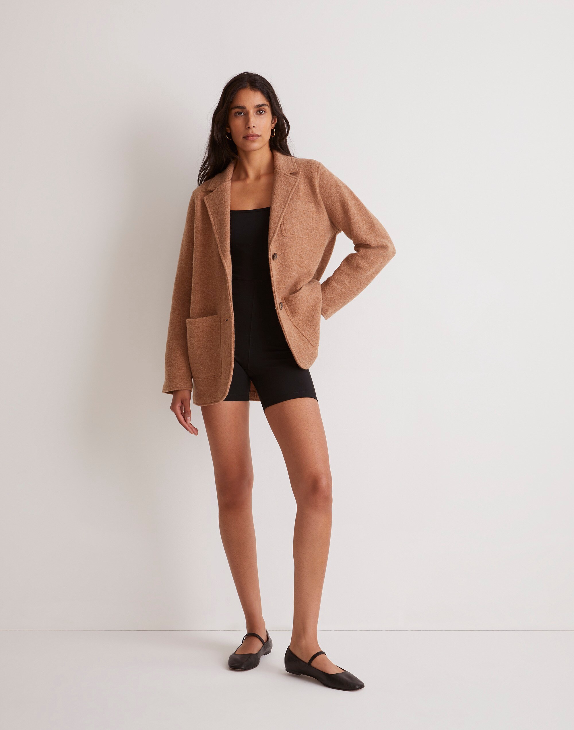 Boiled Wool Sweater Blazer