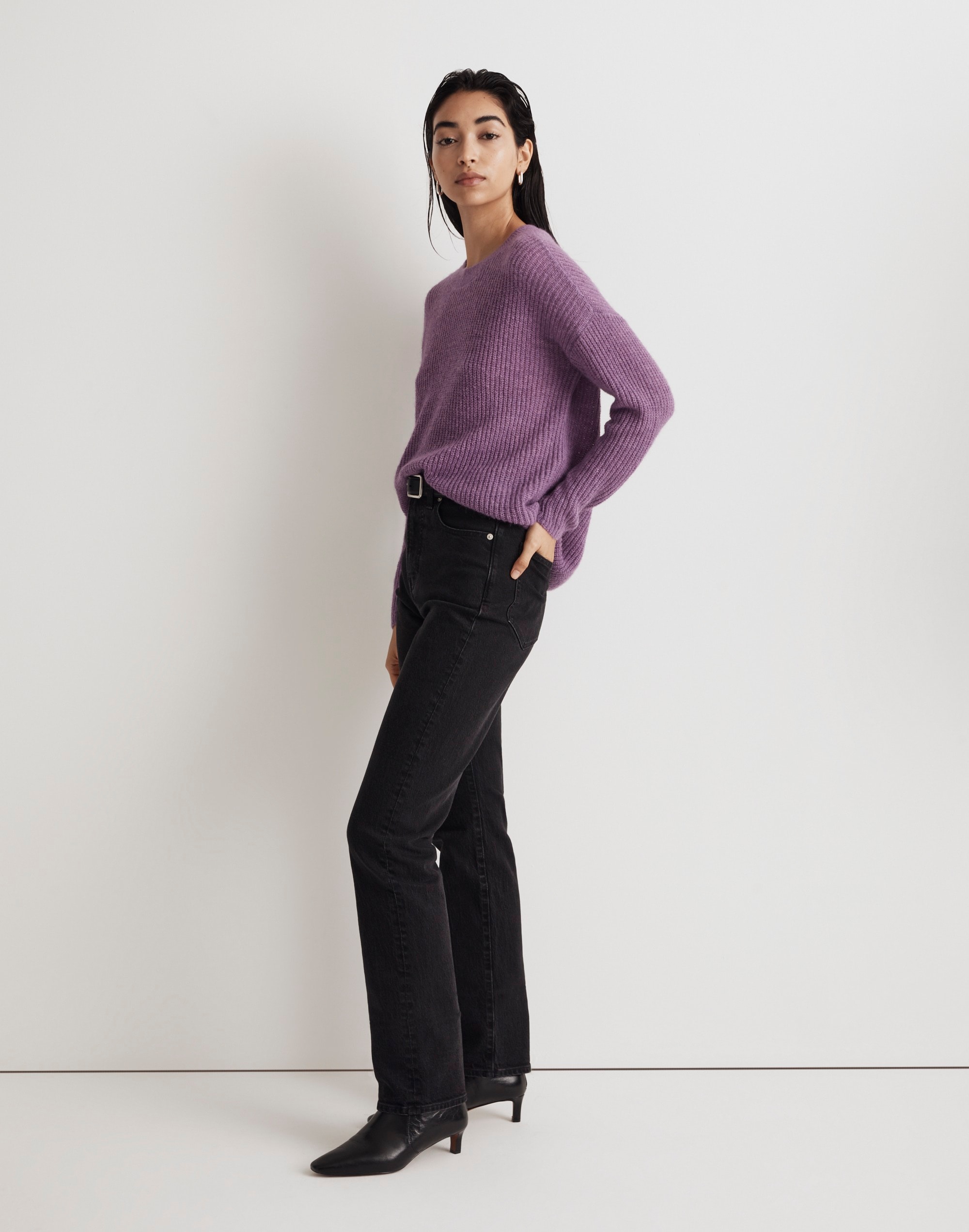 Ribbed Crewneck Sweater