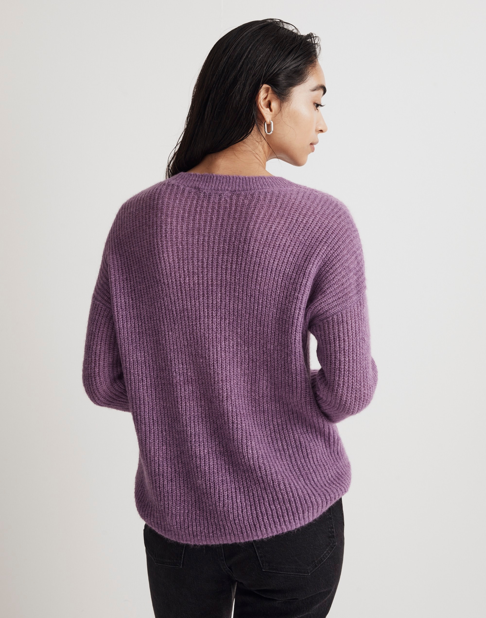 Ribbed Crewneck Sweater